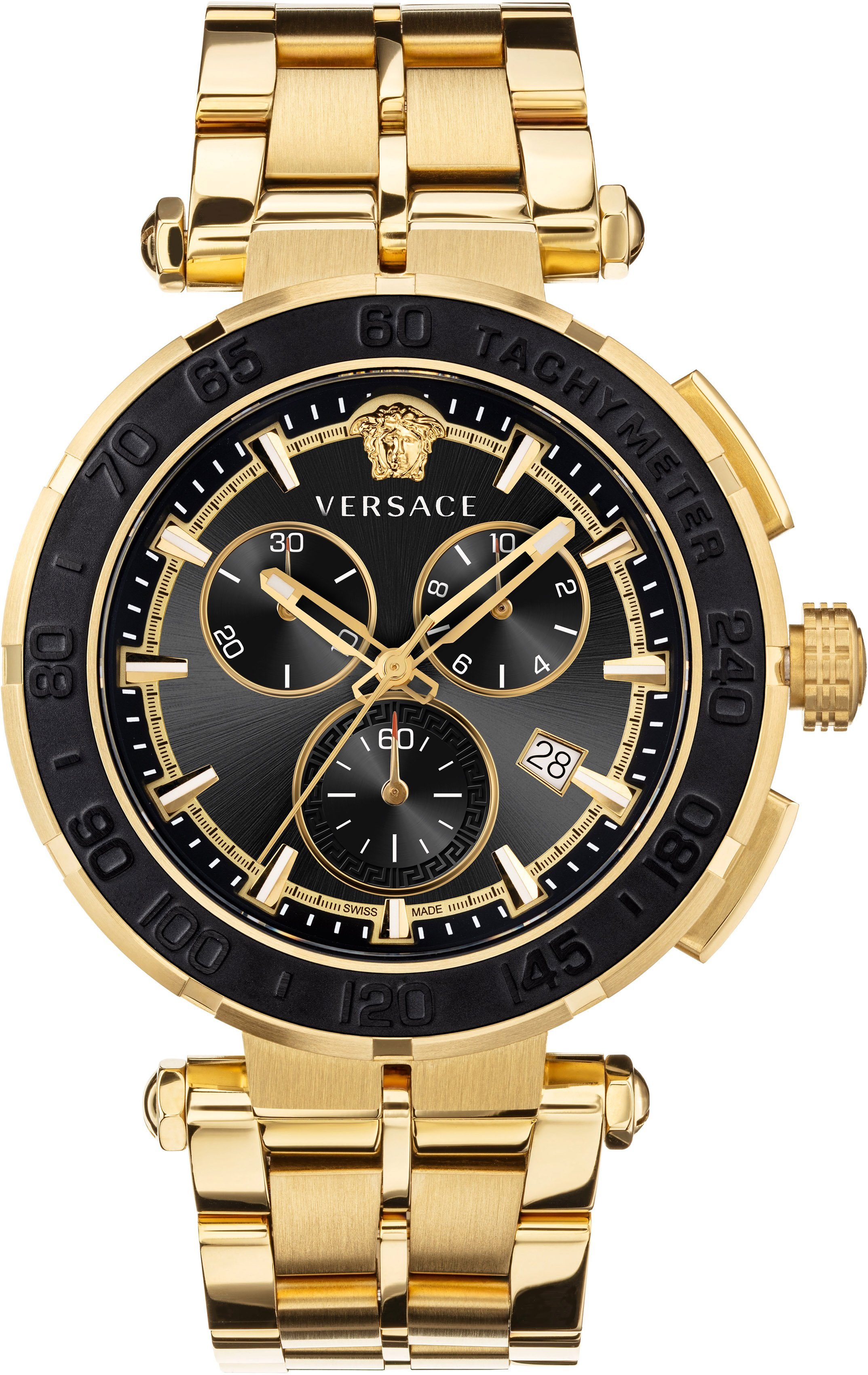 23SS NEW】VERSACE_men / GRECA DOME CHRONO 腕時計 / 2色 (VERSACE