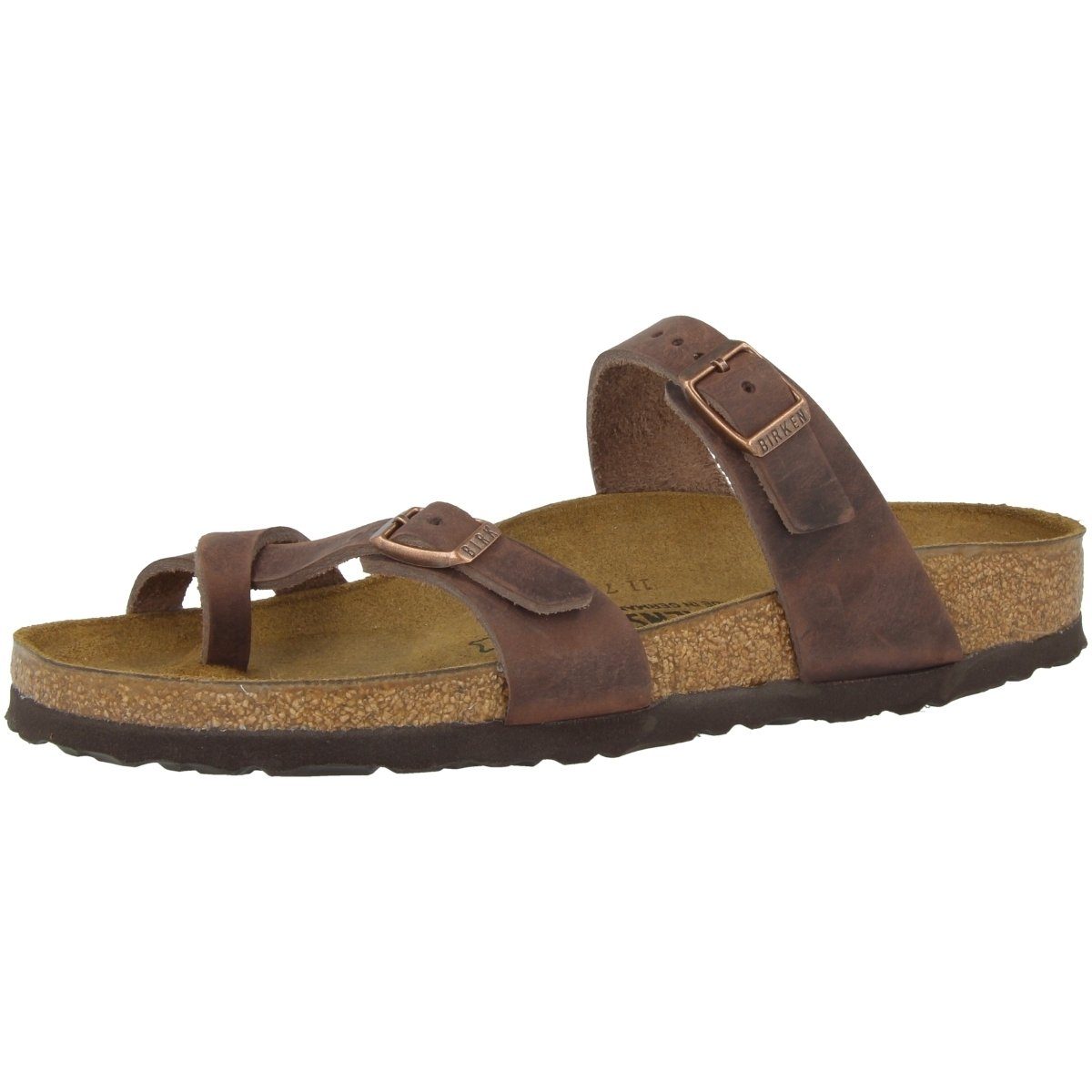 Birkenstock Mayari geöltes Nubukleder normal Damen Pantolette Hausschuhe, Sandaletten, Mules, Pantoffeln, Slipper – Bild 4 von 5
