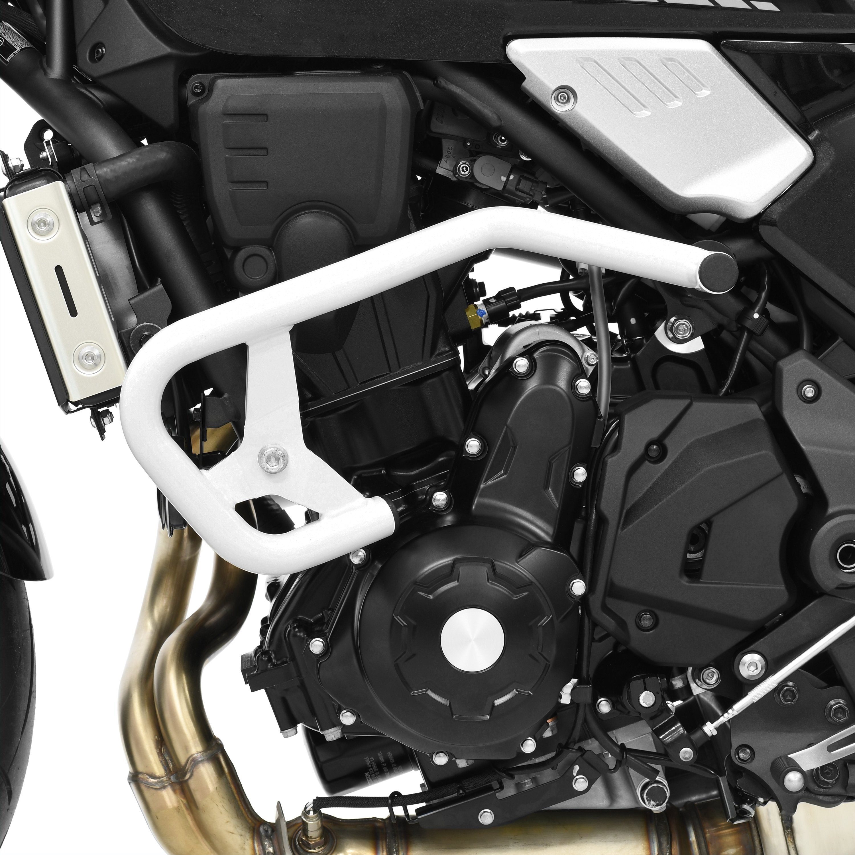 ZIEGER Motor-Schutzhülle Sturzbügel Sturzschutz Schutzbügel kompatibel mit Kawasaki Z650RS weiß