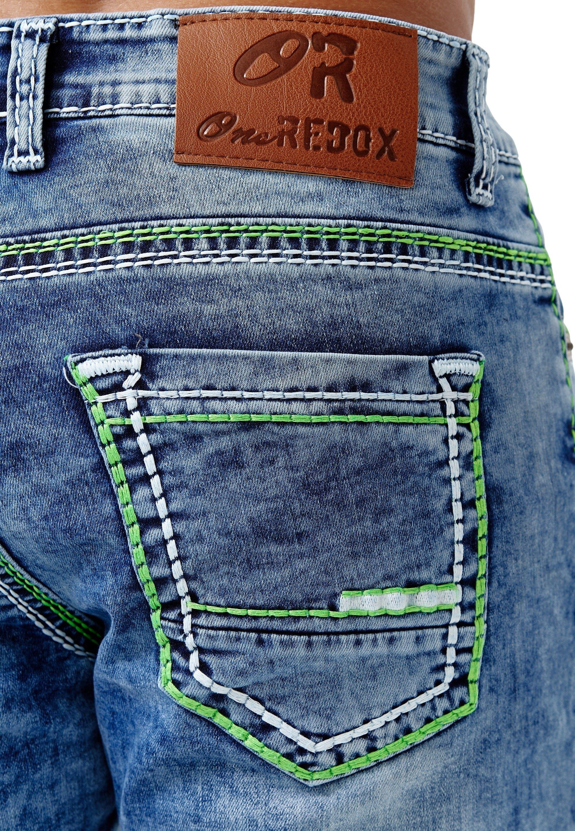Code47 Regular-fit-Jeans Herren Jeans Fit Denim Hose Regular Straight Designerjeans Männer