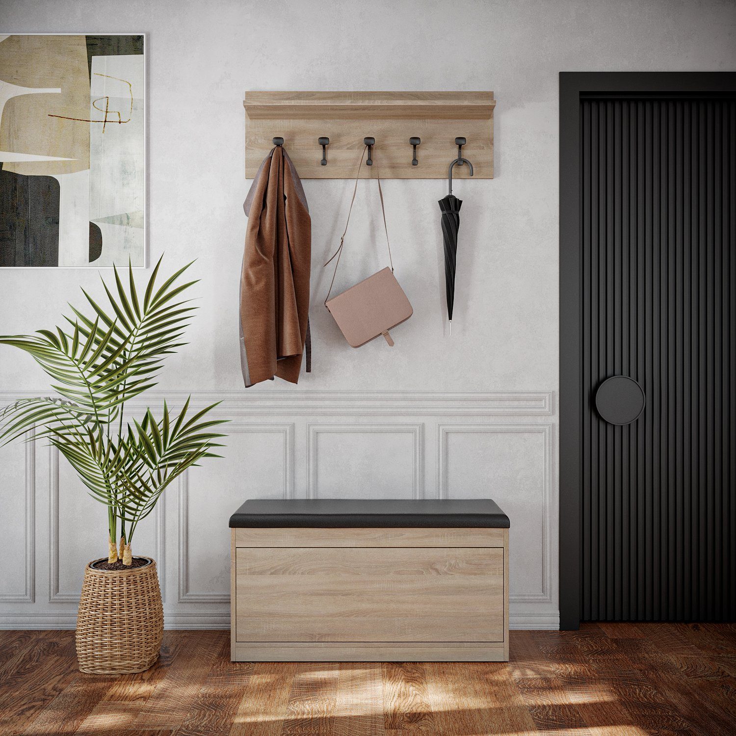 Platan Room Schuhschrank mit Sitzkissen, Schuhkommode, günstig online kaufen
