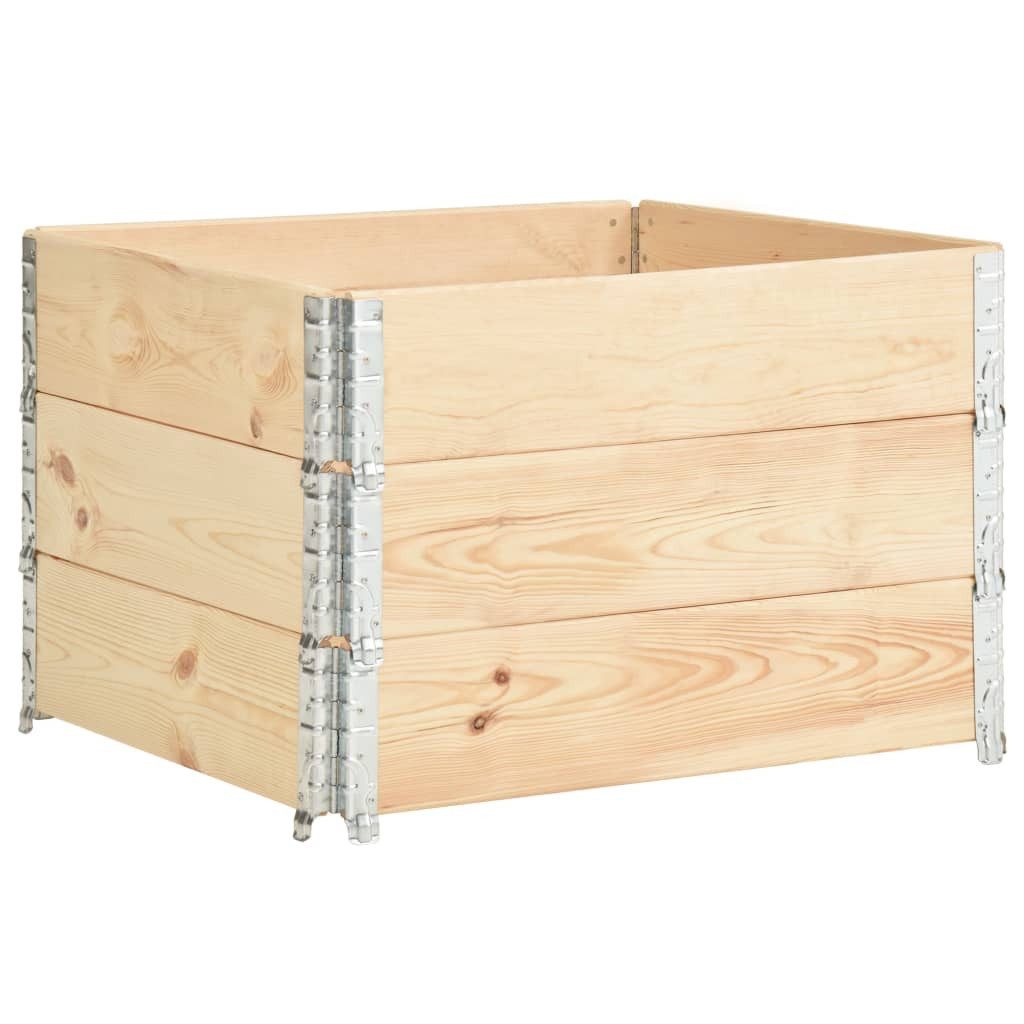 vidaXL Hochbeet Hochbeete 3 Stk. 100x100 cm Kiefer Massivholz (3 St)
