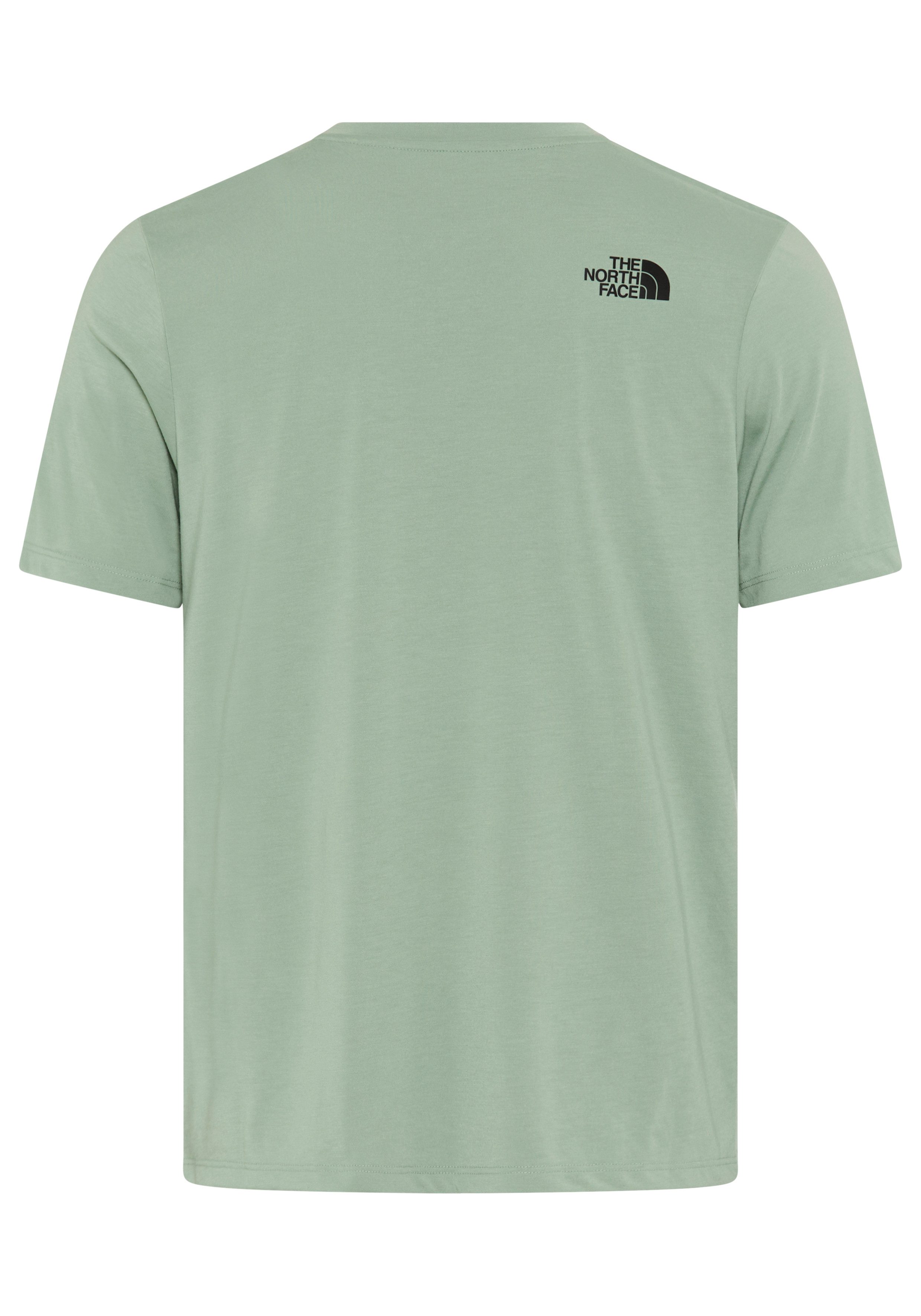 The North Face T-Shirt M MOUNTAIN FOUNDATION SS TEE-GRAPHIC sportlicher Stil, kurze Ärmel, schnelltrocknendes Material