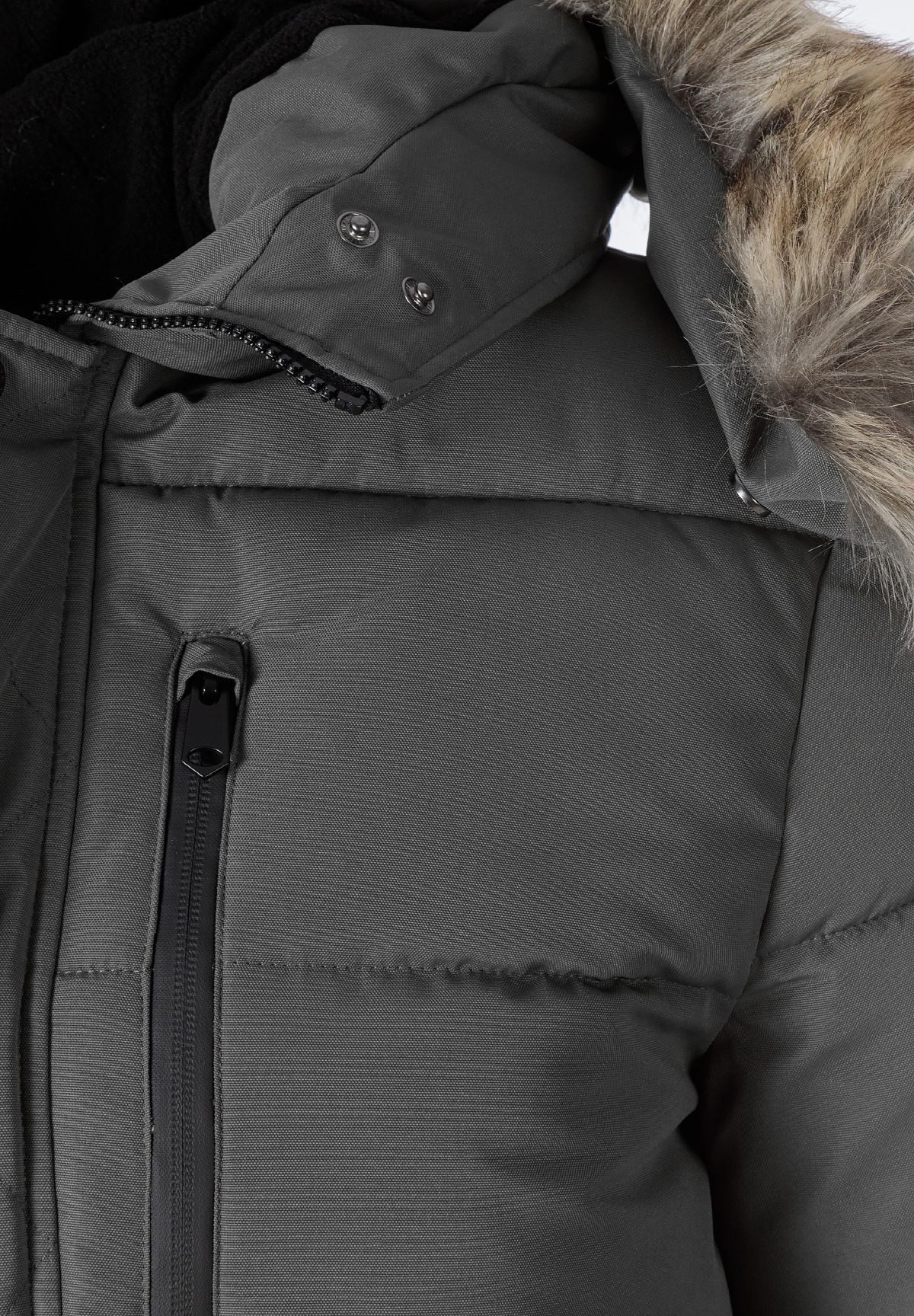 Respect Winterjacke Gefütterte Jacke mit Fellimitat (XS-XXL)