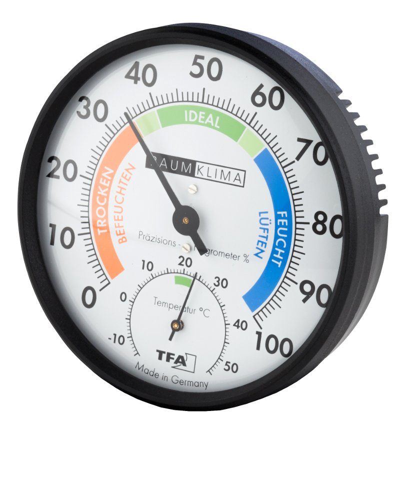 TFA Dostmann Raumthermometer Präzisions-Hygrometer Klimatest TFA Dostmann 45.2030