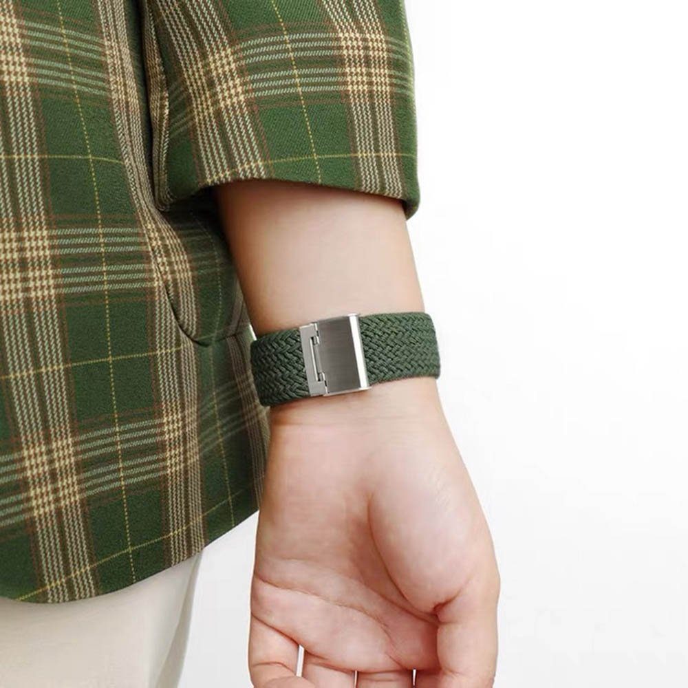 mm, mm/22 Armband SmartWatch-Armband BTTO Watch/Garmin/Fossi Nylonband Uhrenarmband Farben Olivgrün 20 Samsung Watch/Huawei Galaxy 6 für Elastisches Uhrenarmband,