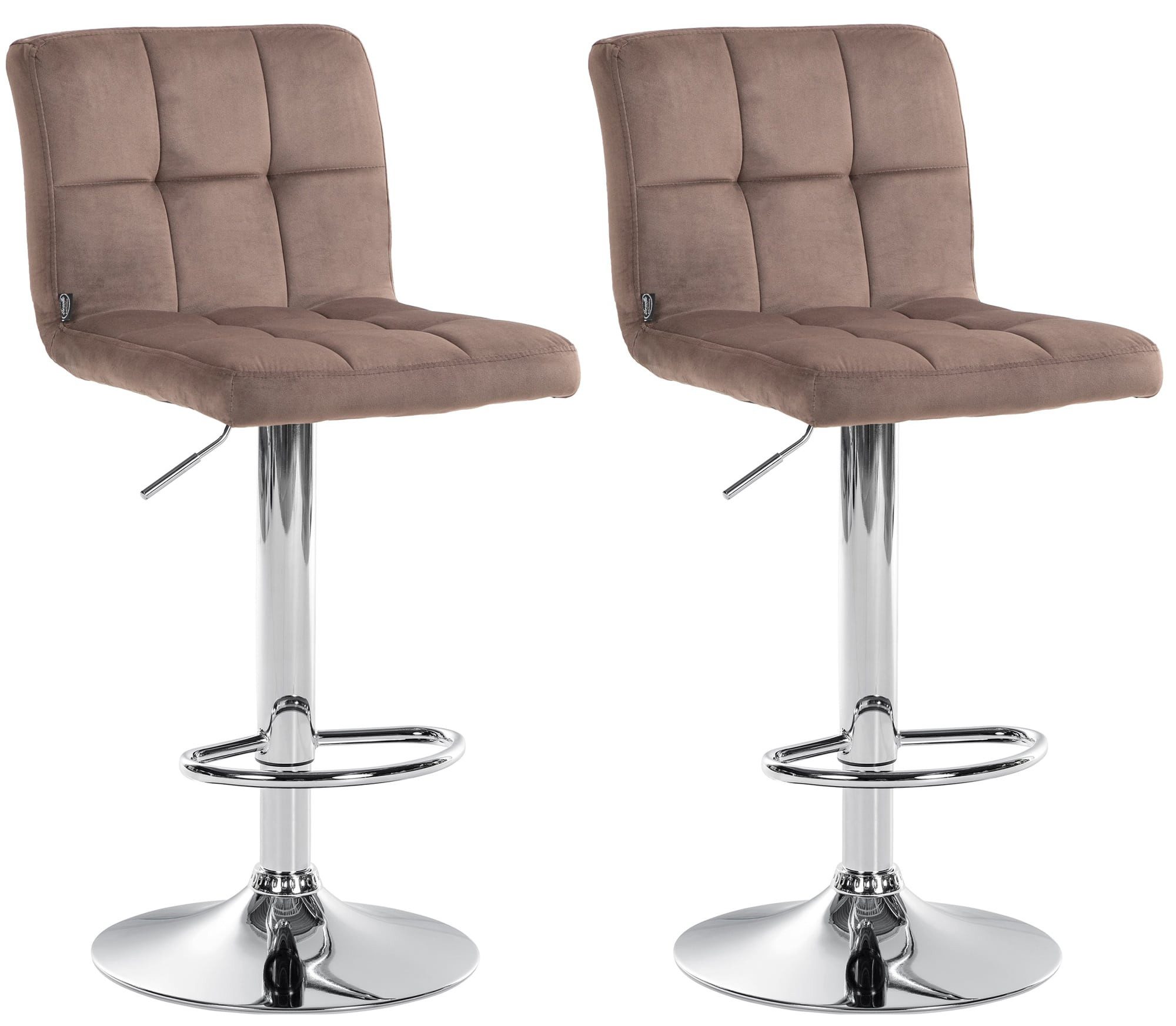 Bistrostuhl 2er Set Barhocker Peru Samt