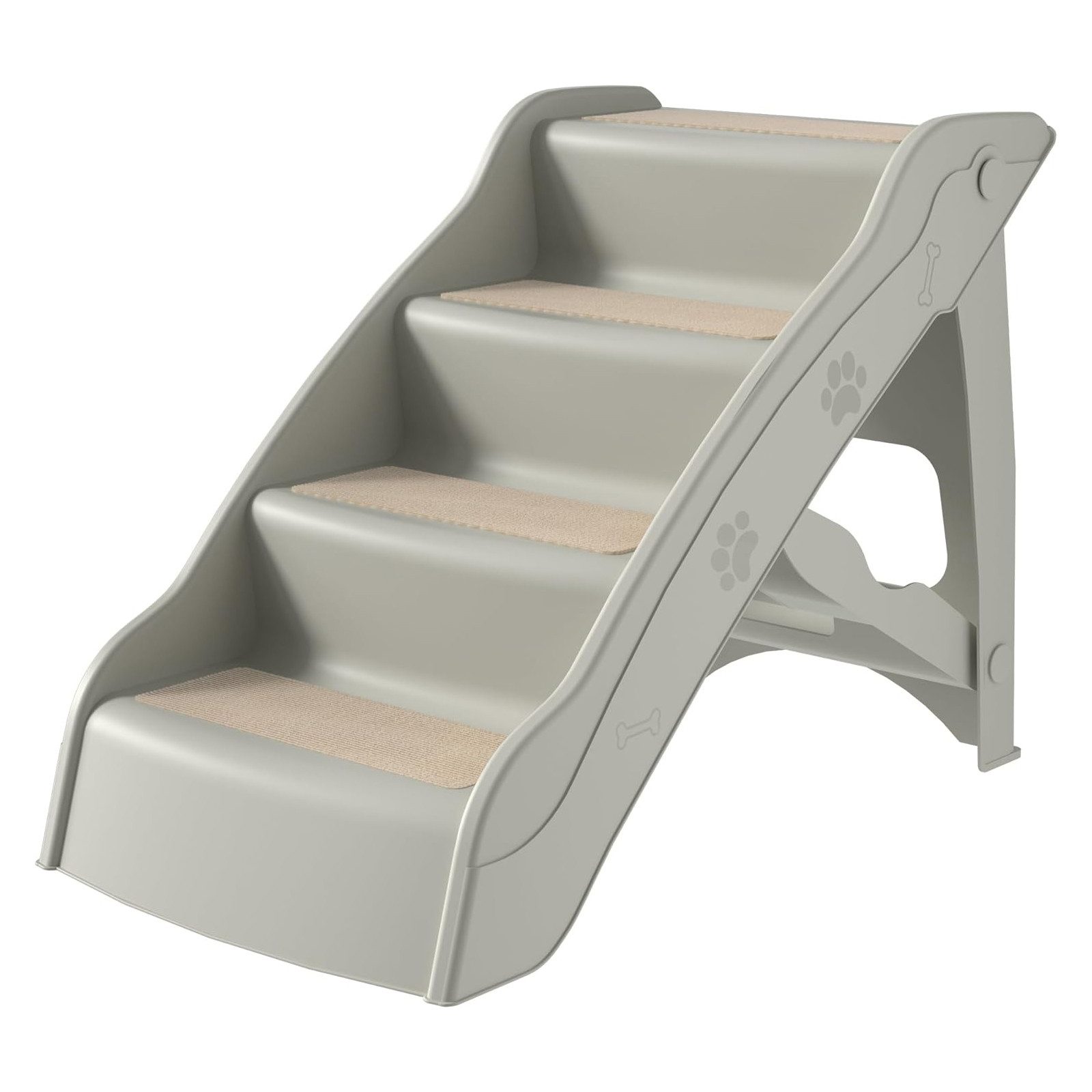 Haustiertreppe Hundetreppe 4 Stufen Faltbare Haustiertreppe mit Rutschfester Matte