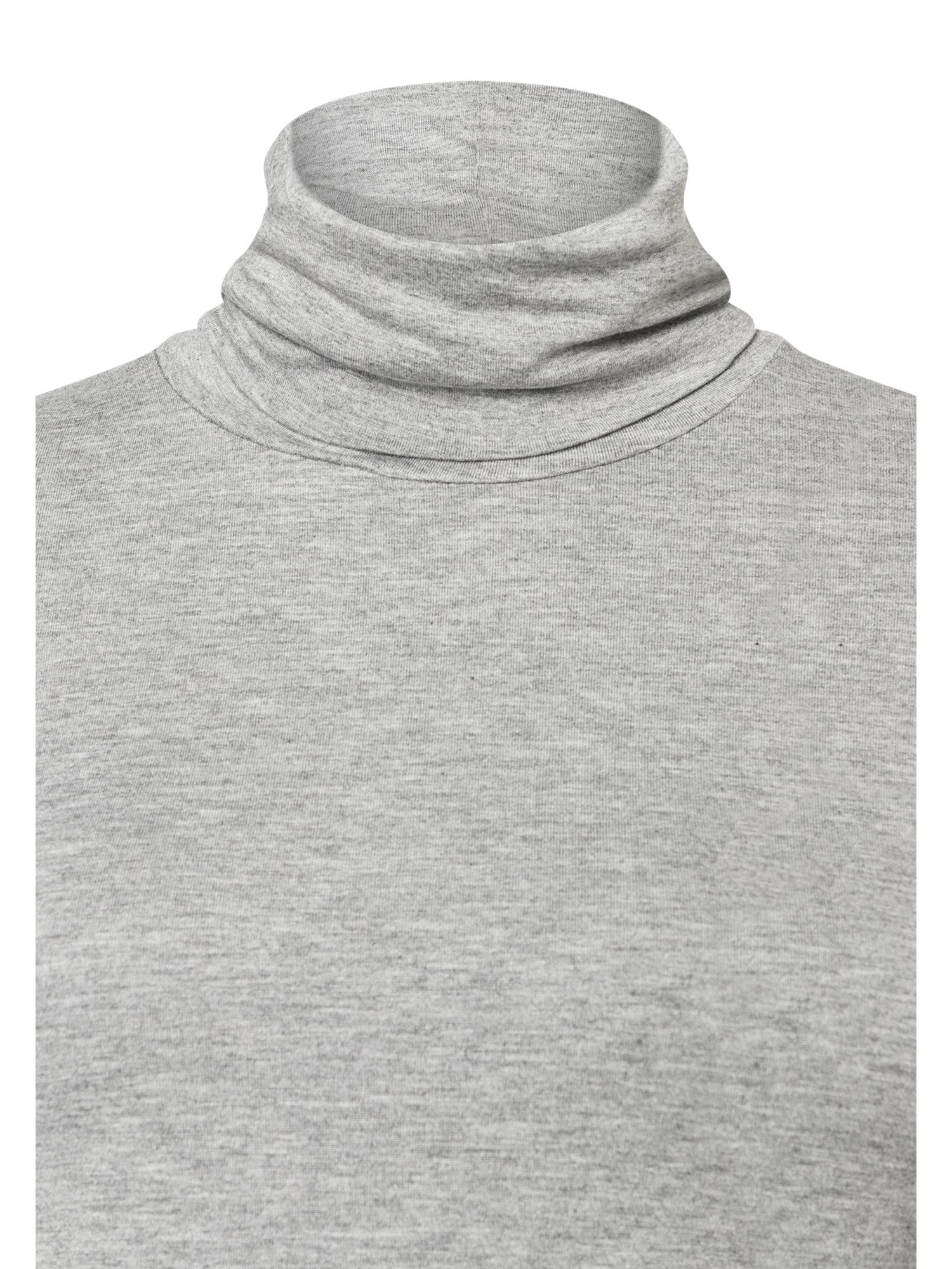MORE&MORE Longsleeve softes Basic-Rollkragenshirt