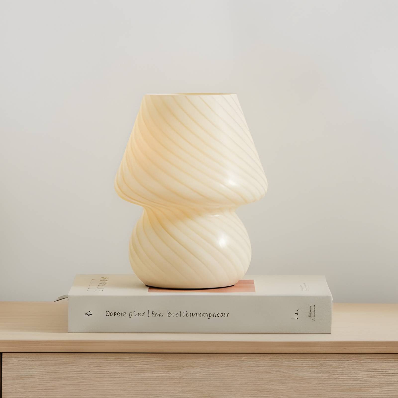 Lindby Tischleuchte Andriana, Glas Gelb IP20, 1 x 10 W LED günstig online kaufen