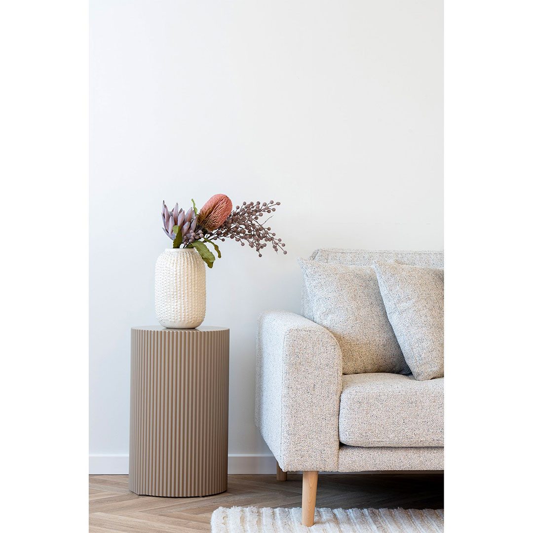 ebuy24 Couchtisch Farense Eckbeistelltisch Ø30cm beige. günstig online kaufen