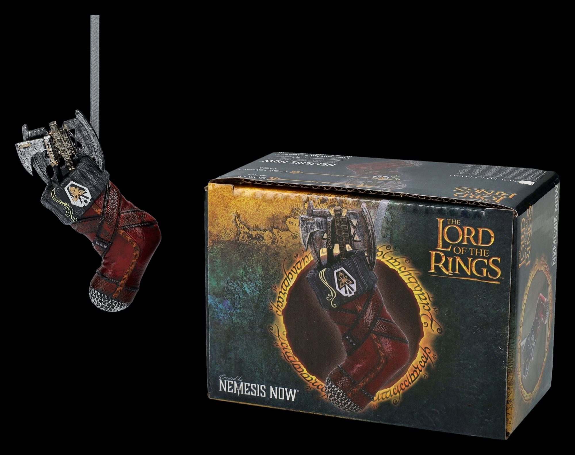 Figuren Shop GmbH Christbaumschmuck Christbaumschmuck Herr der Ringe - Gimli Strumpf - Weihnachten Deko (1-tlg)
