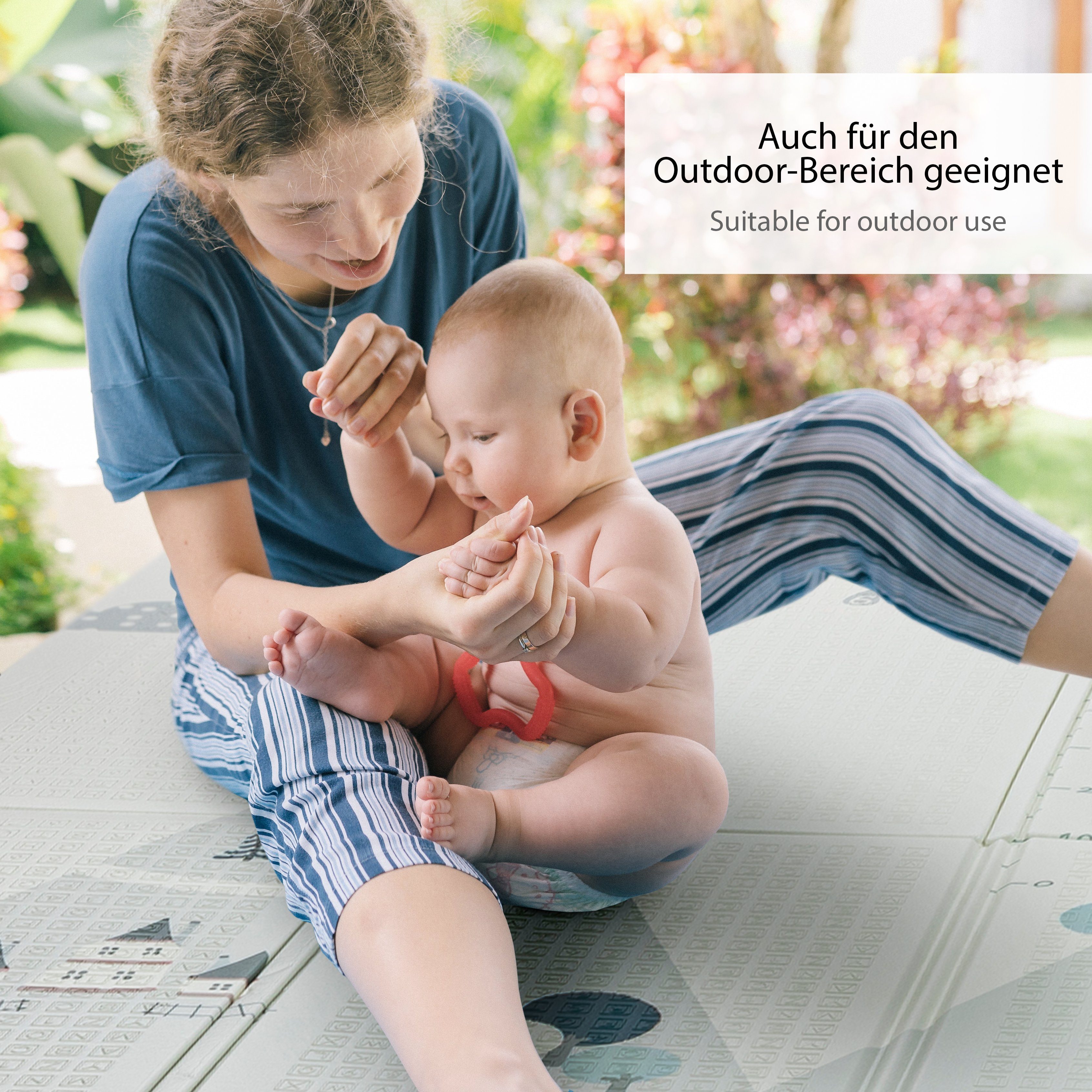 ONVAYA Bodenmatte Spielmatte, Krabbelmatte faltbar, 150x200, 180x200