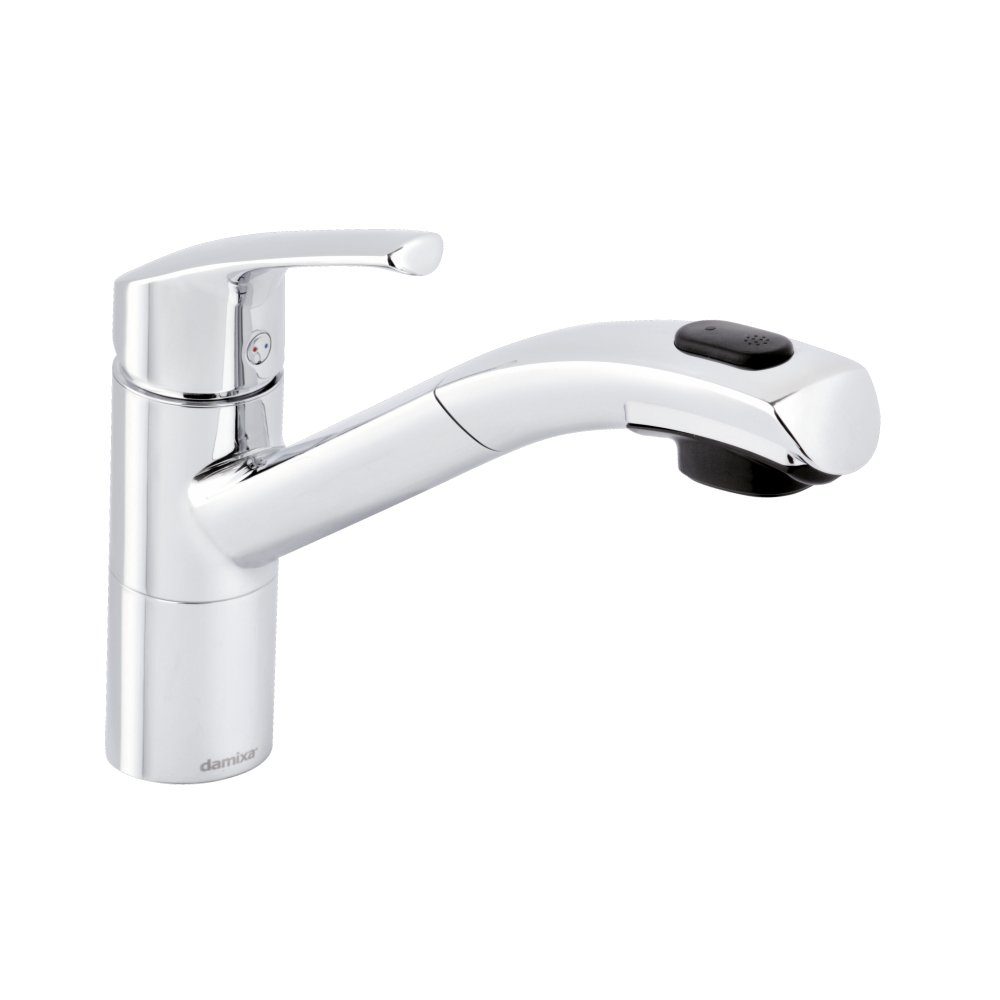 Damixa Küchenarmatur Damixa Rowan Spültischarmatur m. herauszieh-&umstellbarer Brause,"Chro