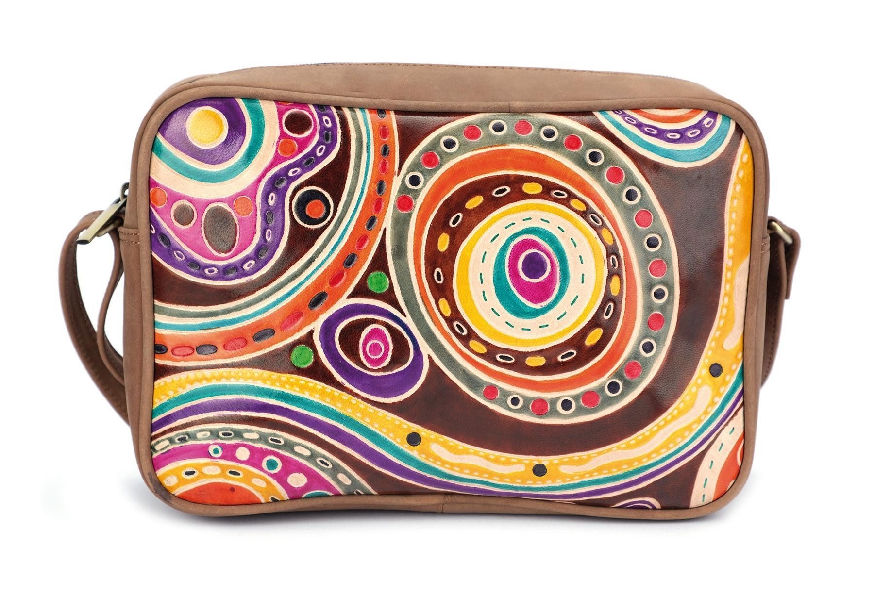 El Puente Schultertasche Schultertasche "Saria", Handmade, Fair Trade