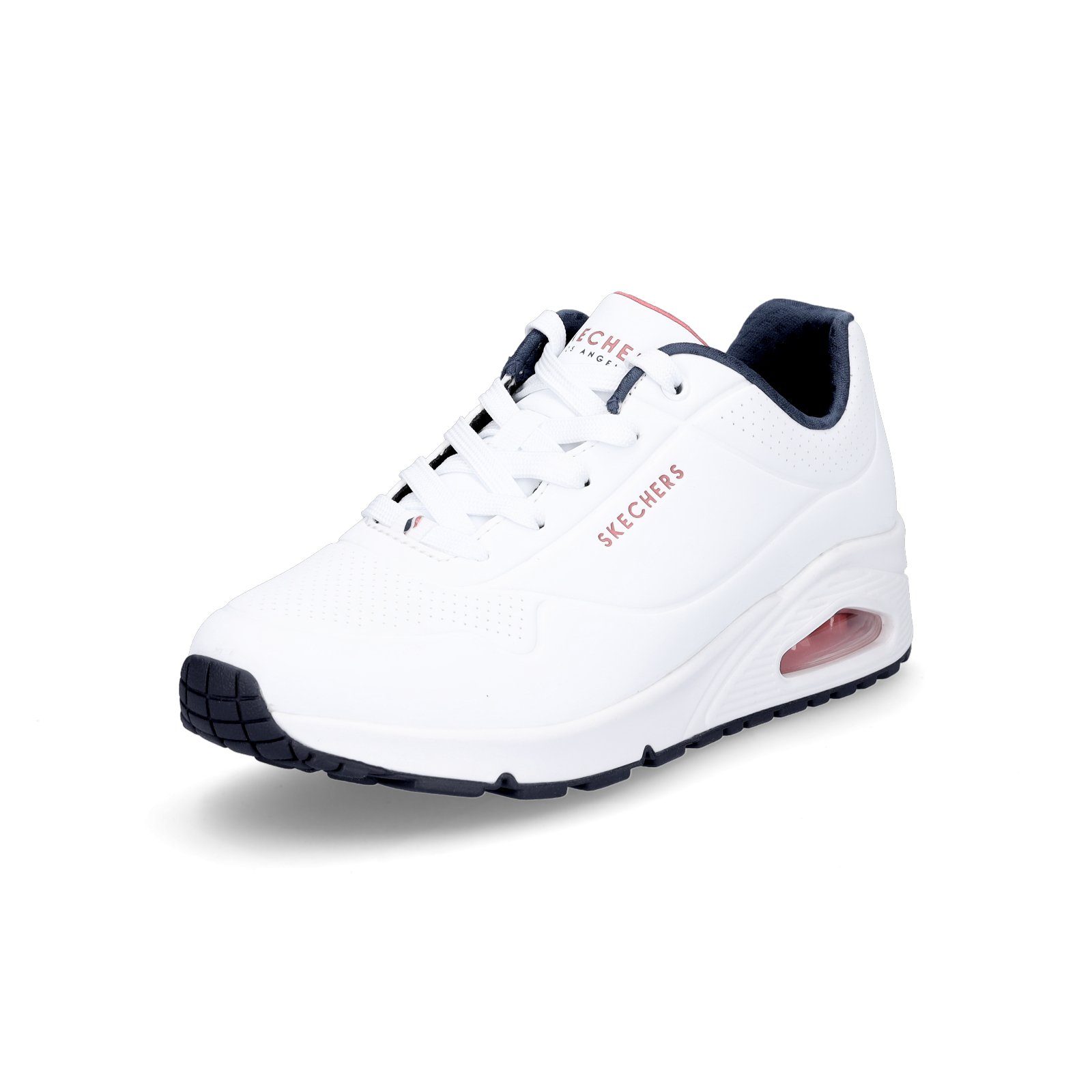 Skechers Damen Sneaker UNO Stand on Air weiß navy rot Sneaker