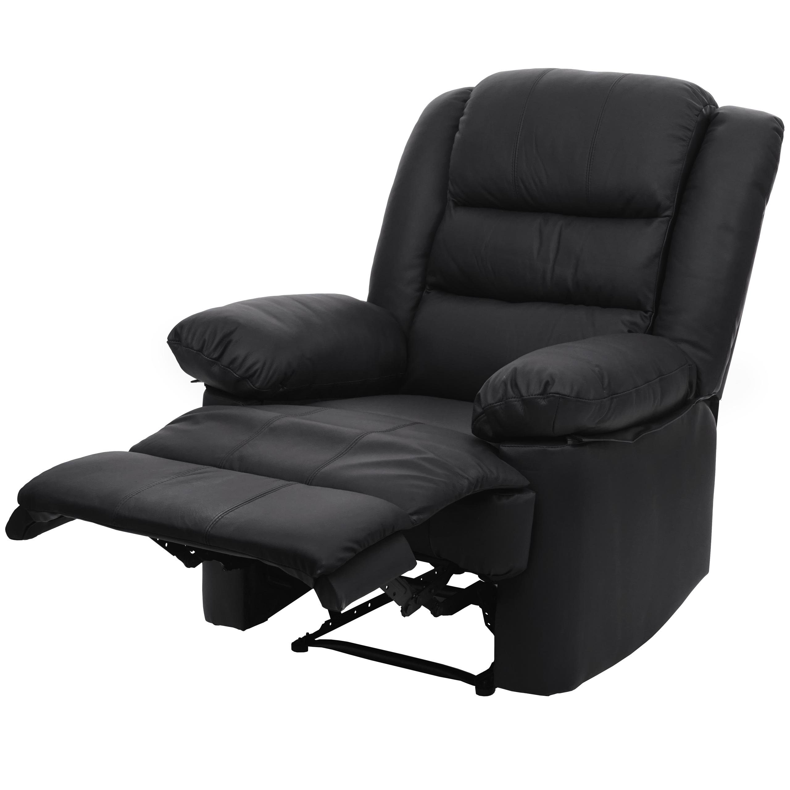 MCW TV-Sessel MCW-G15, Liegefläche: 165 cm, Verstellbare Rückenfläche, Fußstütze verstellbar, Liegefunktion schwarz