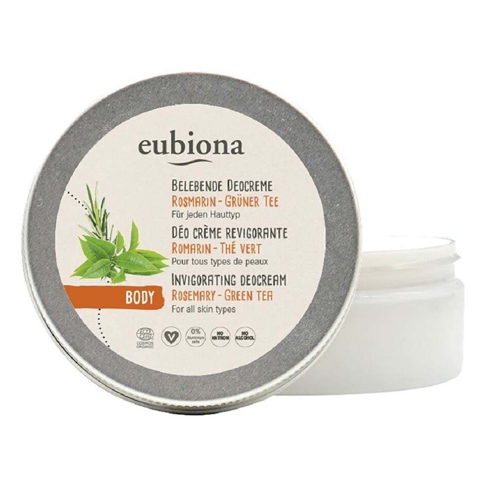 eubiona Deo-Creme Belebende Deocreme - Rosmarin-Grüner Tee 50ml