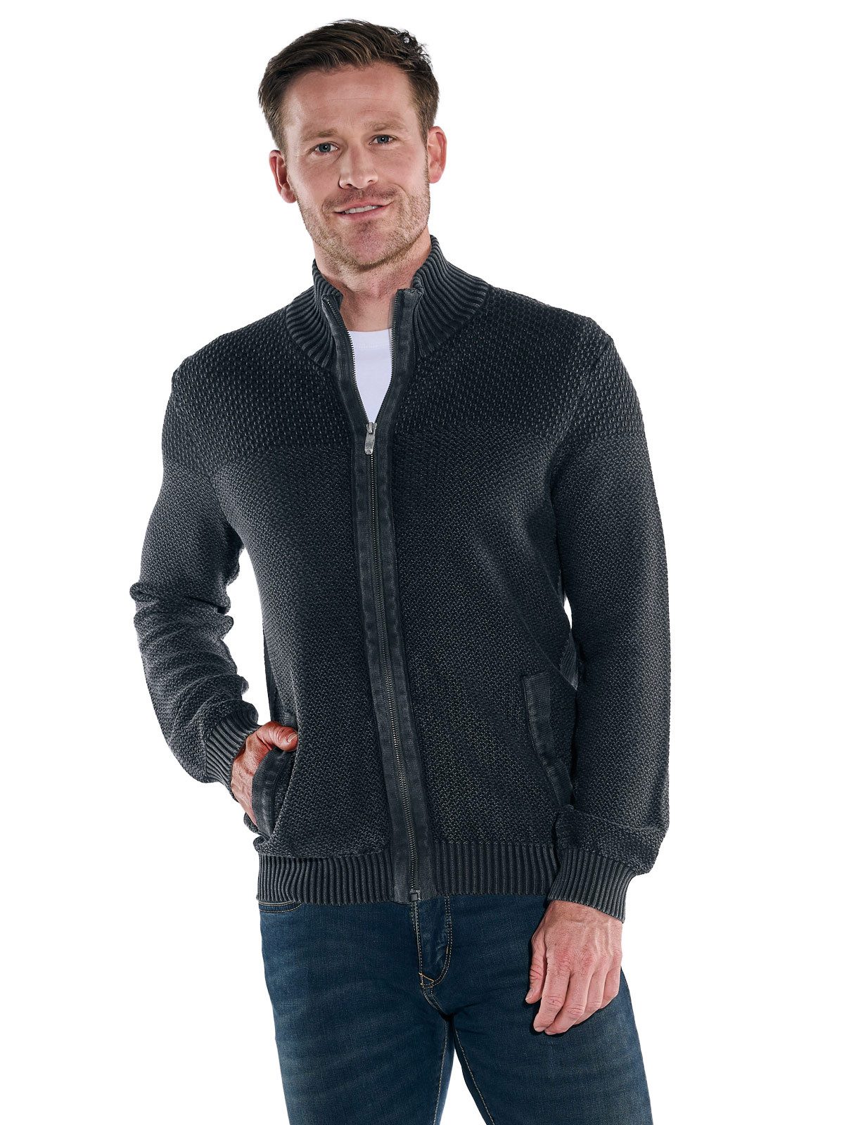 Engbers Cardigan engbers Herren Cardigan, Schwarz