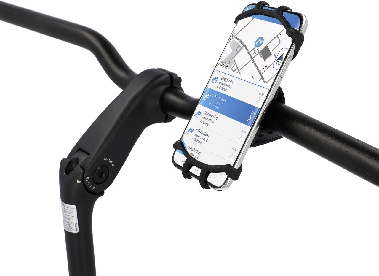 fischer Fahrradkorb Fischer Smartphonehalter für Fahrrad Silikon 360°