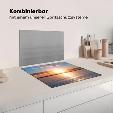 MuchoWow Herdblende-/Abdeckplatte Meer - Sonne - Farben, Vinyl, (1 tlg), 57x51 cm, Induktionsschutz, Induktionskochfeld, Ceranfeldabdeckung