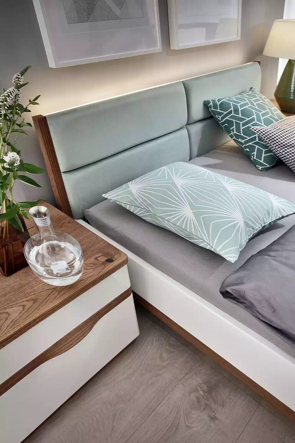 Bett), Design JVmoebel Made Doppelbetten Holzbett Möbel (1-tlg., Schlafzimmer Modern Nur Europe Bett Bett Luxus in