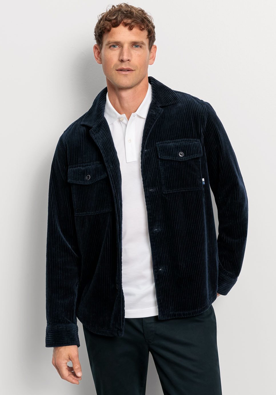 OLYMP Langarmhemd Casual aus weichem Cord günstig online kaufen