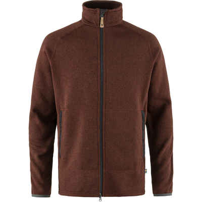 Fjällräven Sweatshirt FJÄLLRÄVEN Övik Fleece Zip Sweater M Rotbraun