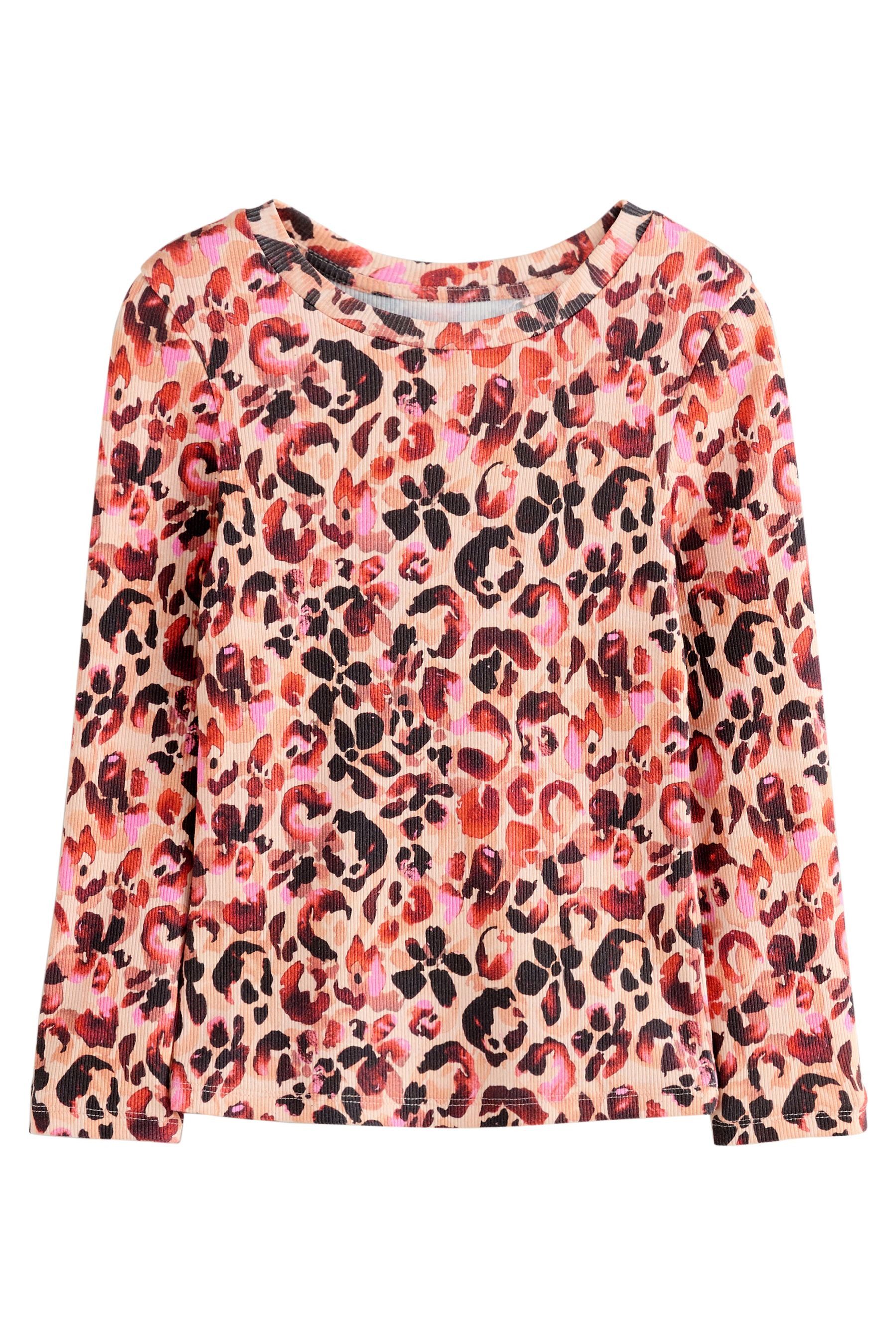 Langarmshirt Geripptes Langarmshirt
