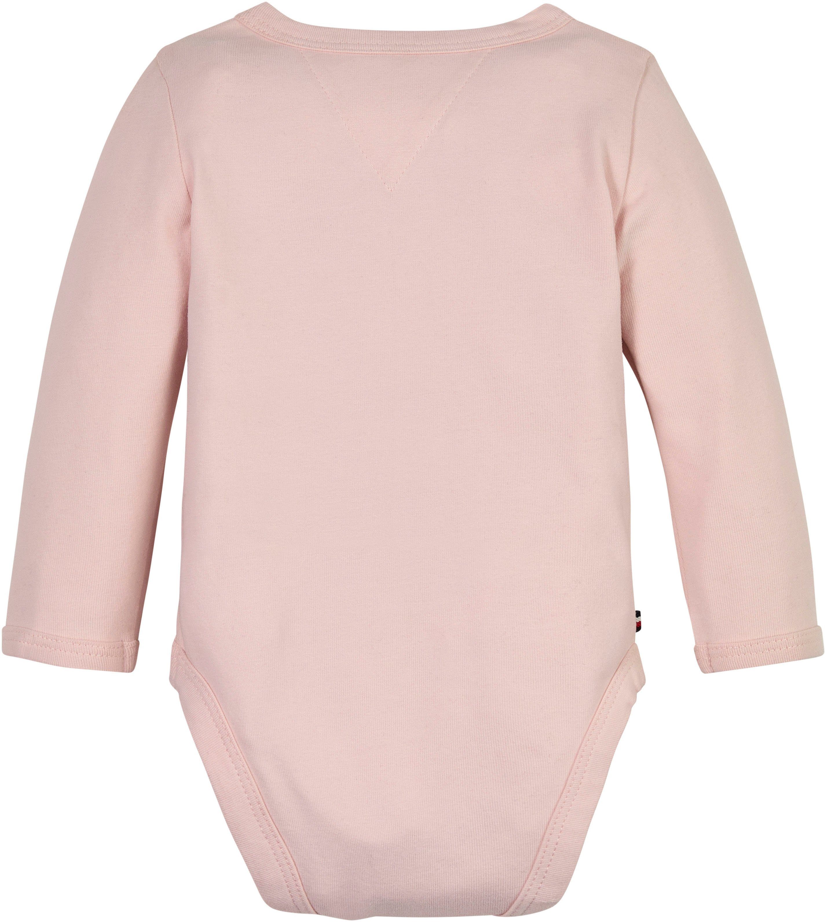 Tommy Hilfiger Overall TH Pink mit Whimsy L/S LOGO Logoschriftzug BABY BODY