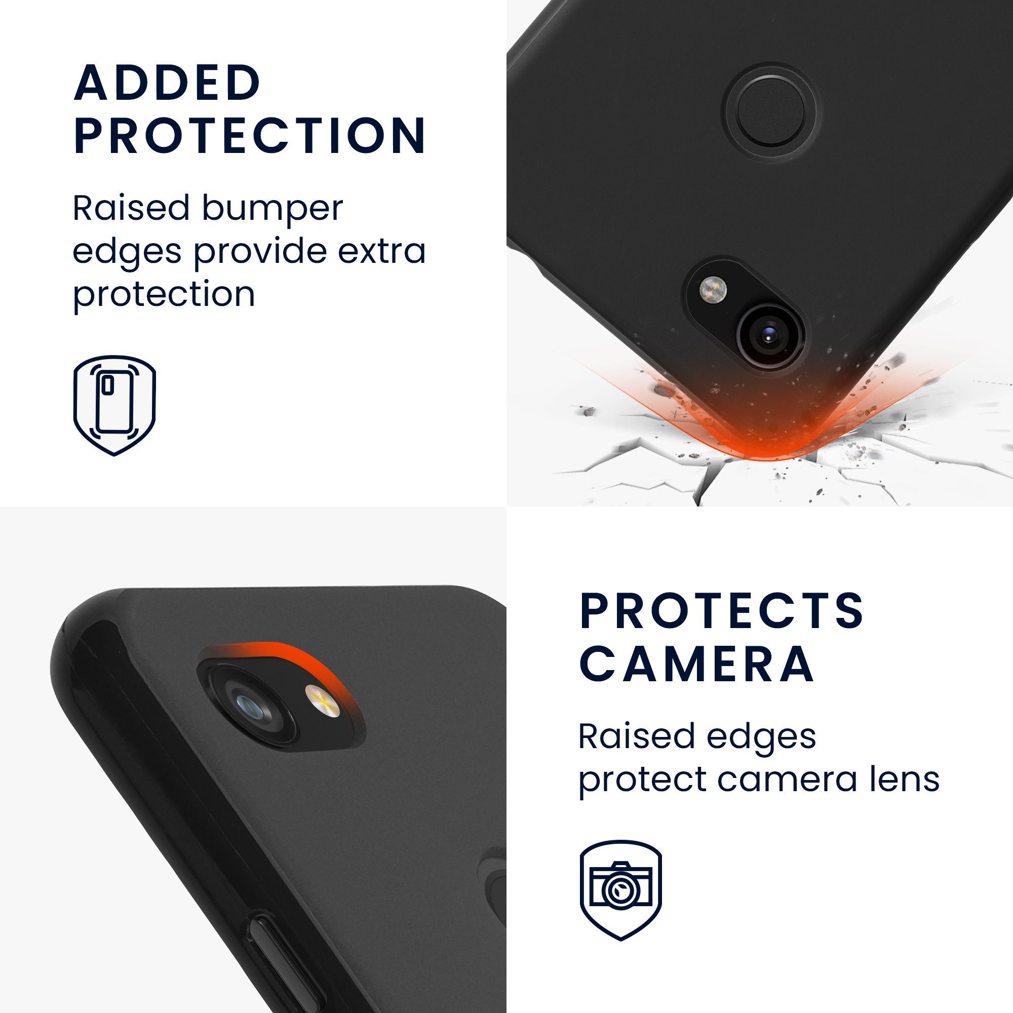 kwmobile Handyhülle Hülle für Google Pixel 3a XL, Hülle Silikon - Soft Handyhülle - Handy Case Cover
