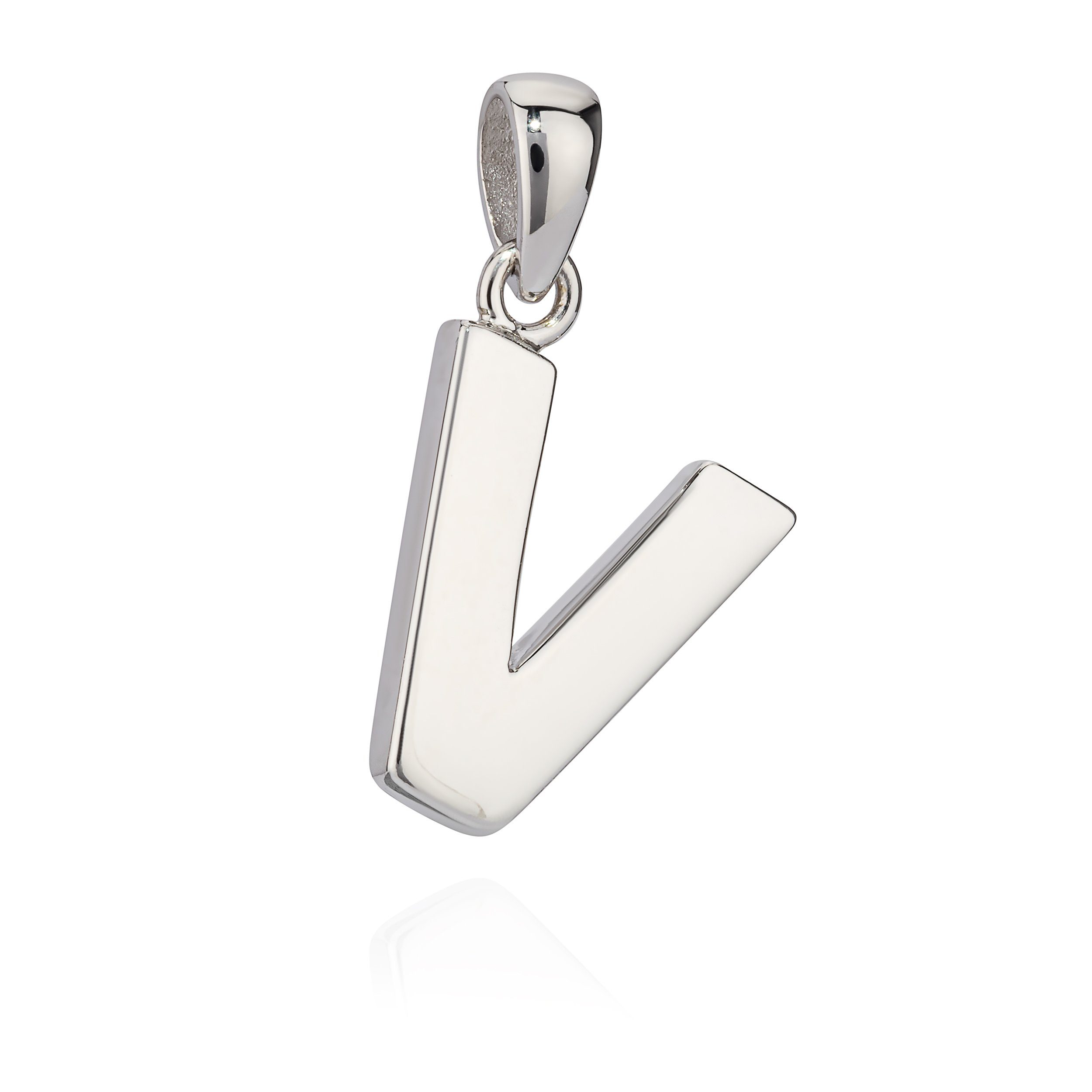 NKlaus Kettenanhänger 14x11mm Kettenanhänger Buchstabe V günstig online kaufen