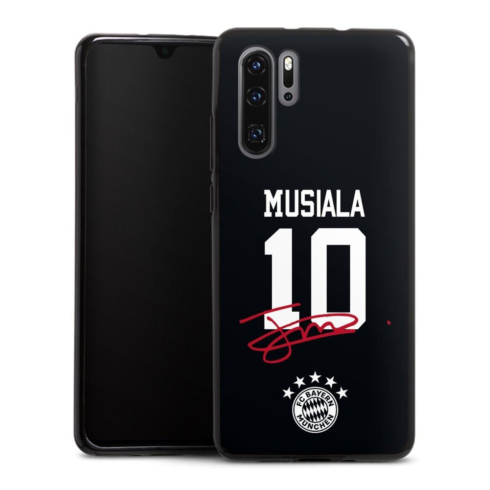 DeinDesign Handyhülle FC Bayern München Jamal Musiala FCB Musiala 10, Huawei P30 Pro New Edition Silikon Hülle Bumper Case Handy Schutzhülle