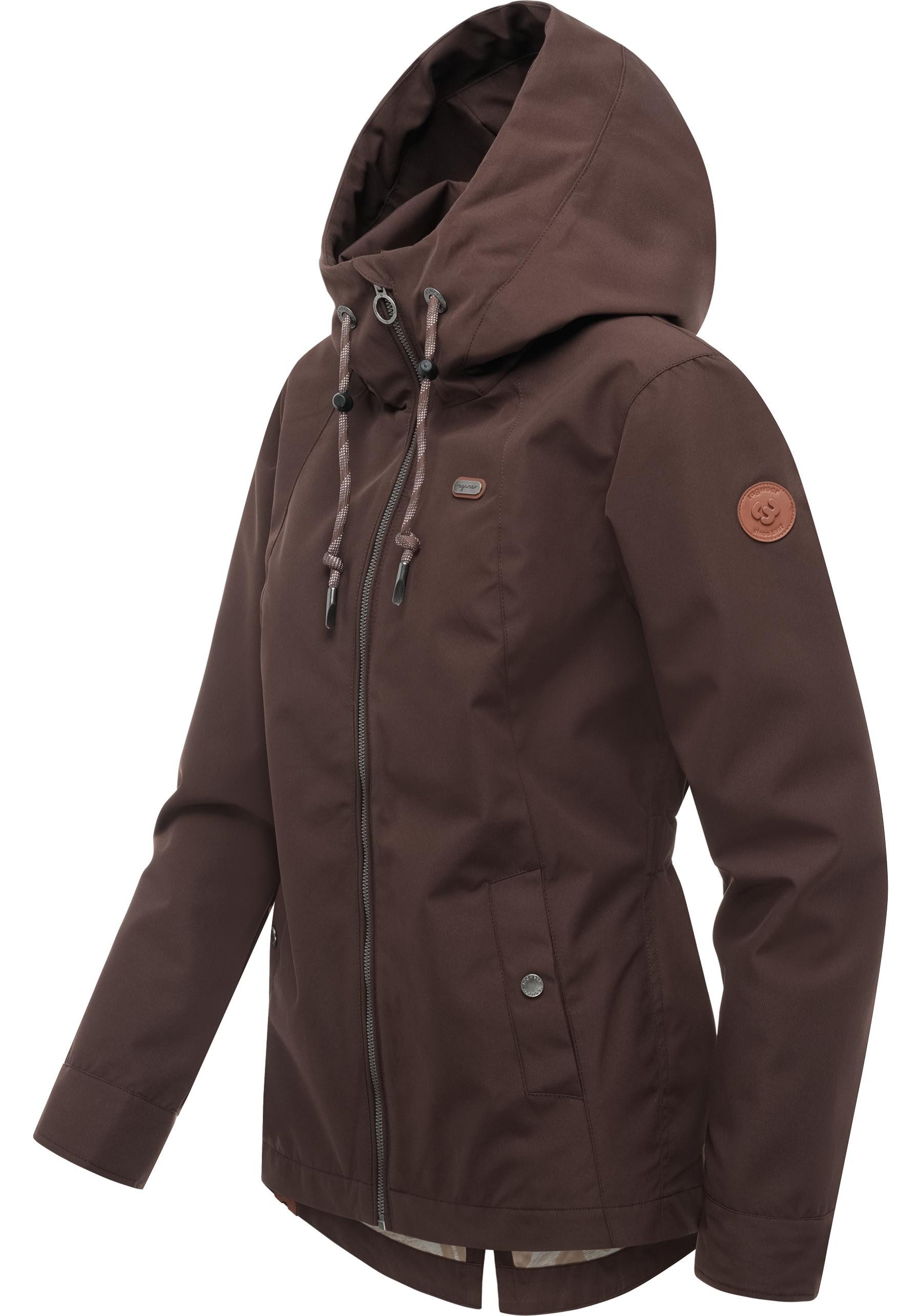 Ragwear Outdoorjacke Monadde Wasserdichte Übergangsjacke mit Kapuze