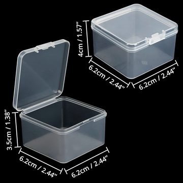 Belle Vous Aufbewahrungsbox Kleine Kunststoffbehälter mit Deckel (24 Stück), Small Plastic Boxes with Lid (24 pcs)