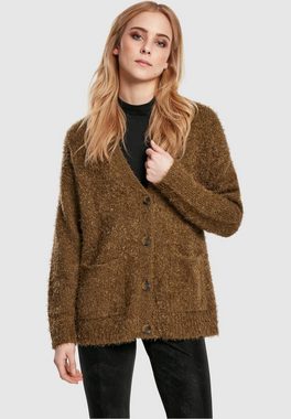 URBAN CLASSICS Strickjacke Damen Ladies Feather Cardigan (1-tlg)