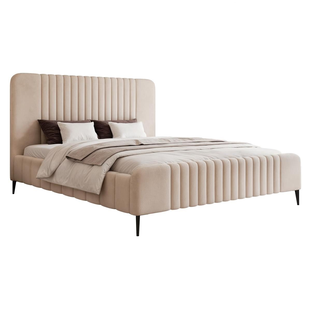 Compleo Polsterbett Design Bett mit hohen günstig online kaufen
