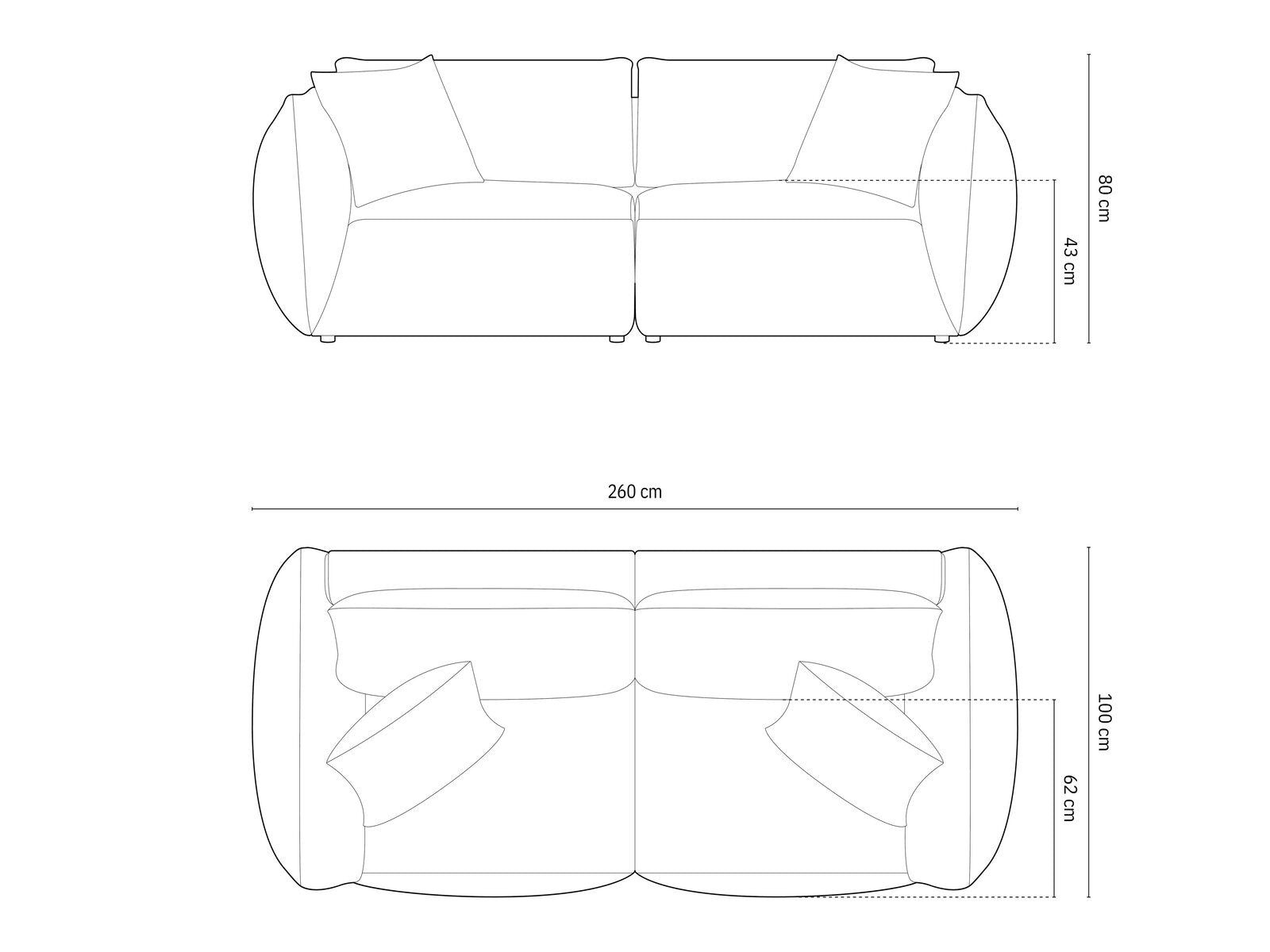 Micadoni Sofa Chris, 4-Sitzer