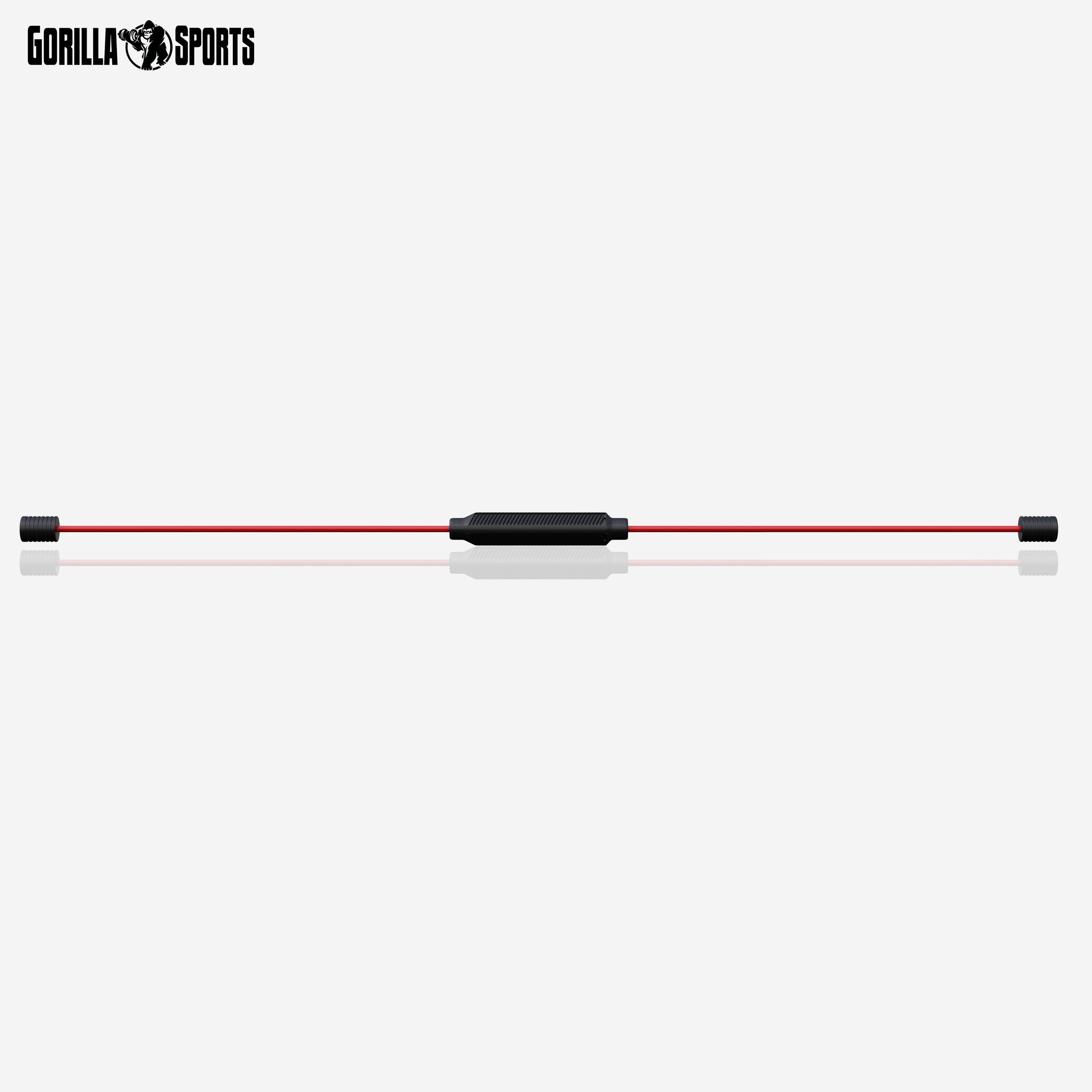 GORILLA SPORTS Yogamatte Schwungstab Rot/Schwarz 160 cm (1-St)