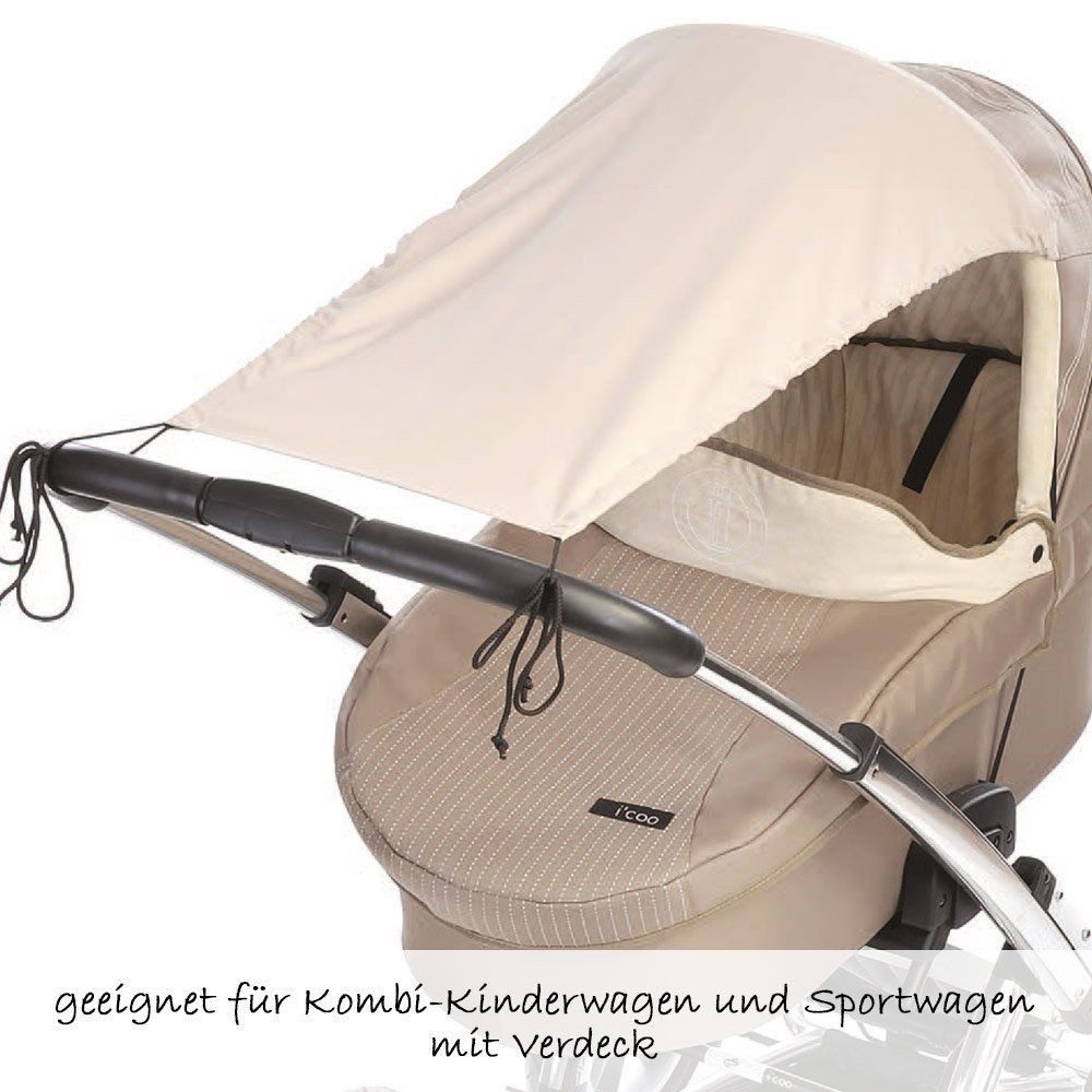 Diago Kinderwagen-Sonnenschutzhülle Beige, Sonnensegel für Kinderwagen günstig online kaufen