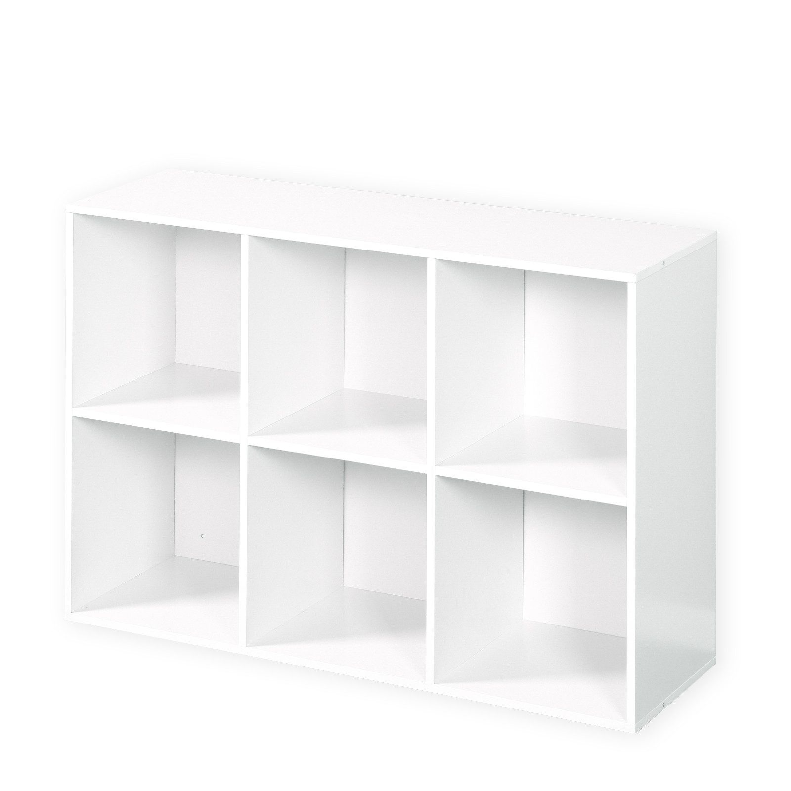 Kubus Standregal Livia, weißes Holzregal mit günstig online kaufen