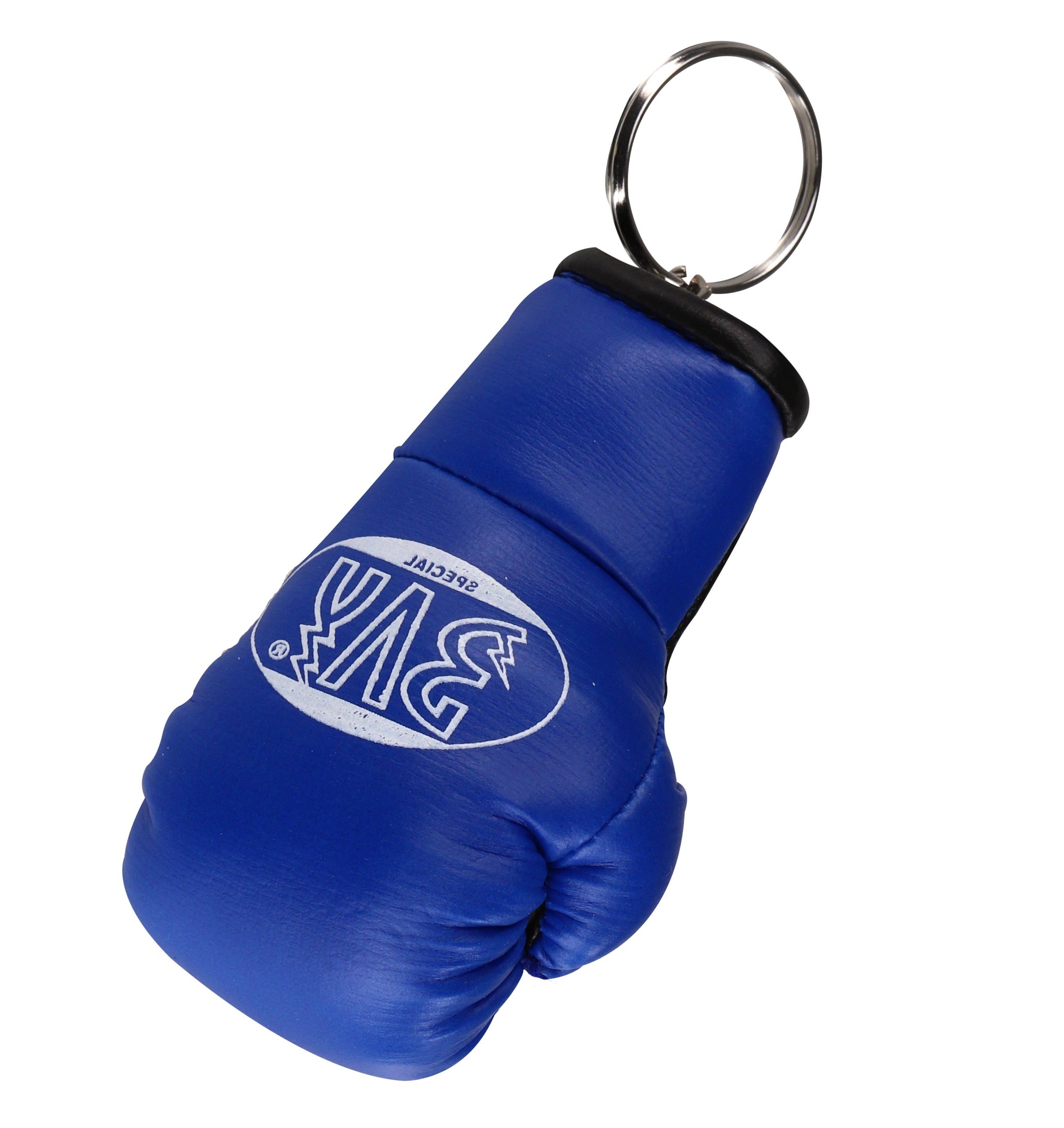BAY-Sports Schlüsselanhänger Mini- Boxhandschuhe Deko Boxen Geschenk Miniboxhandschuhe (Stück), Geschenkidee, Kampfsport, Kickboxen, Thaiboxen, Muay Thai, MMA blau