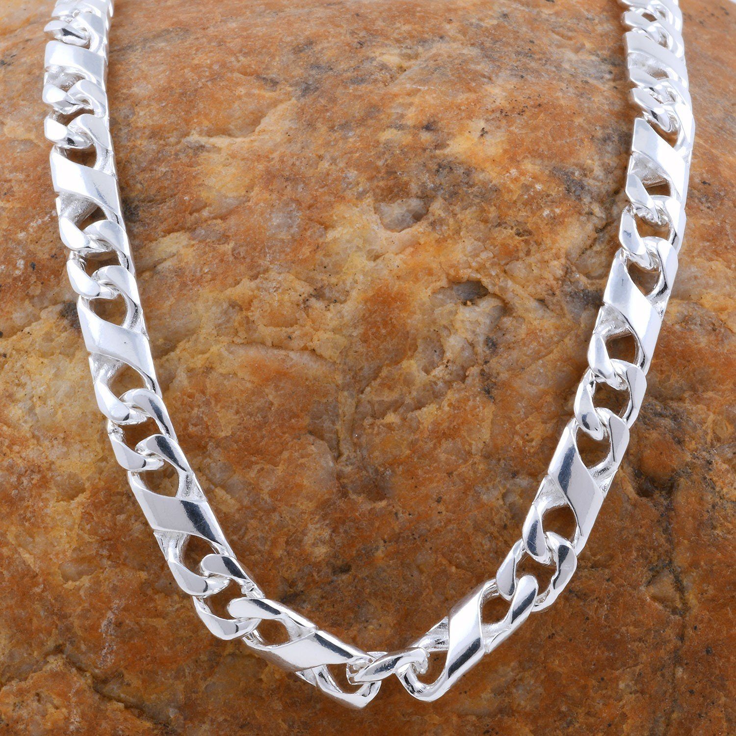 HOPLO Silberkette Silberkette Dollar Kette Länge 50cm - Breite 5,4mm - 925 günstig online kaufen