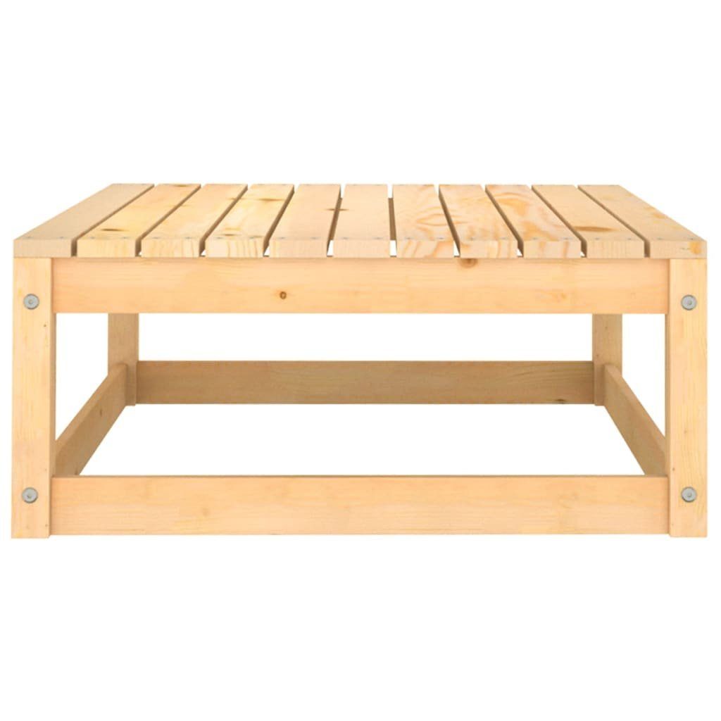 Garten Holz Natur Lounge Massivholz vidaXL Loungem Set Sitzgruppe Set Kiefer 11-tlg Garten-Essgruppe