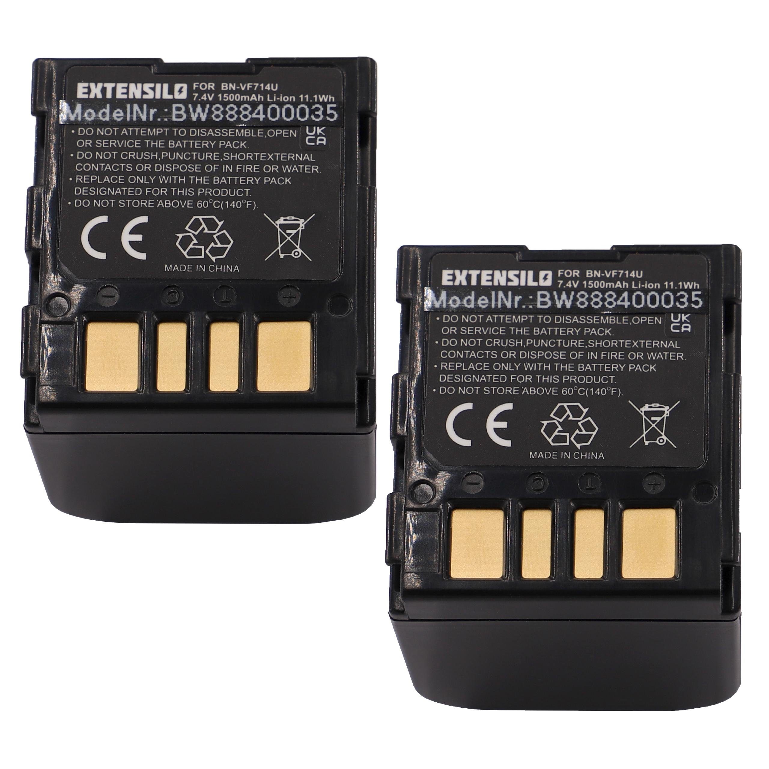 passend für JVC GR-DF550, GR-DF540EX, GR-DF540, GR-DF520, GR-DF470, Kamera-Akku