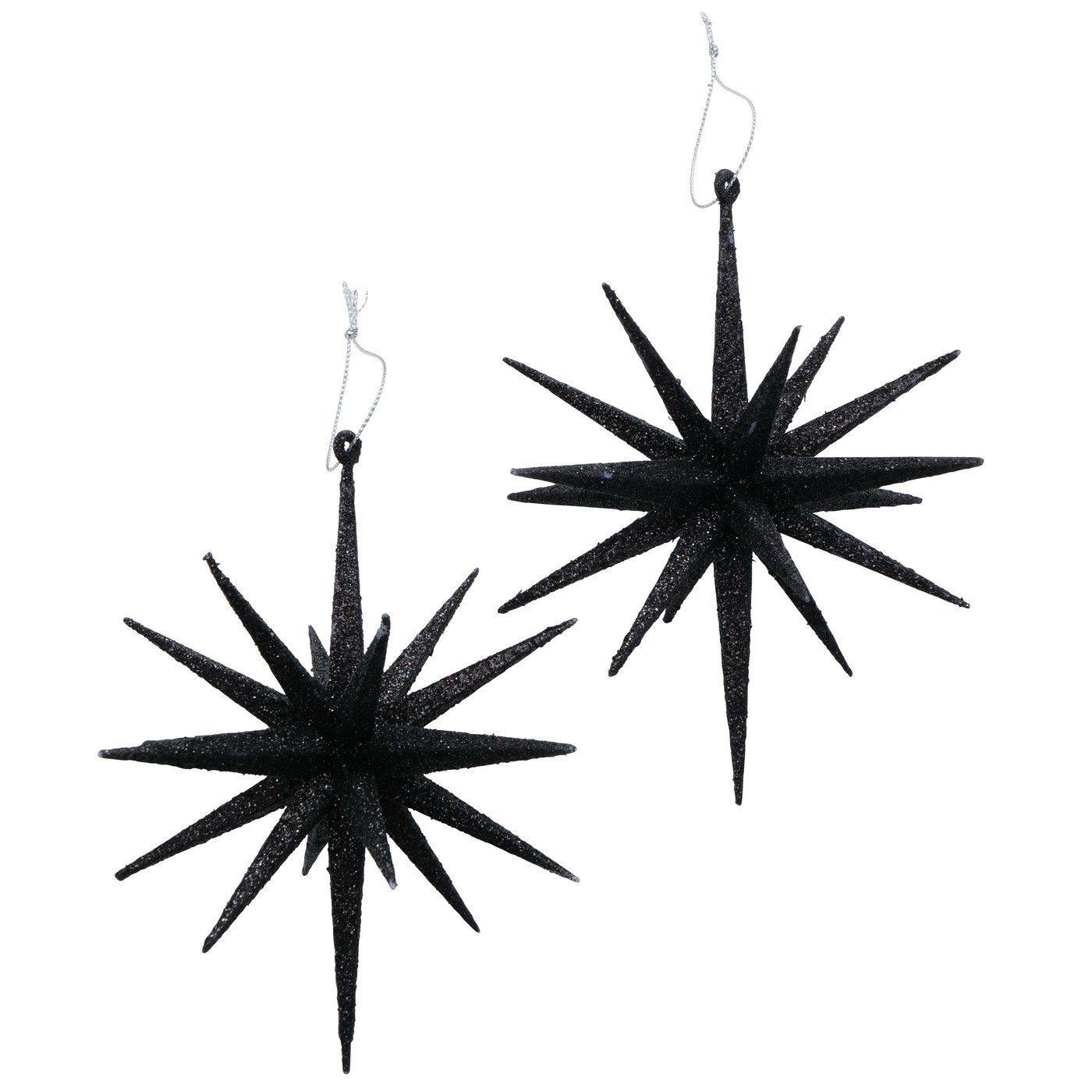 Christbaumschmuck Dekoanhänger Tove Stern Schwarz 2er-SET