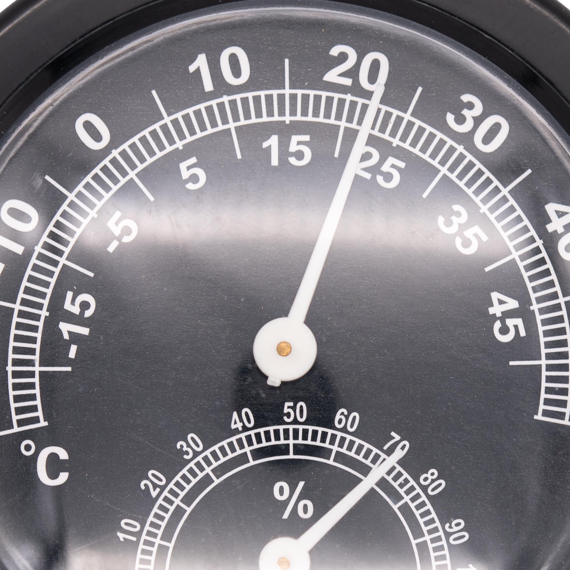 BENSON Raumthermometer 1-6 Thermometer Hygrometer Luftfeuchtigkeit, 1-tlg., Temperatur, Analog, Wetterstation, Rund