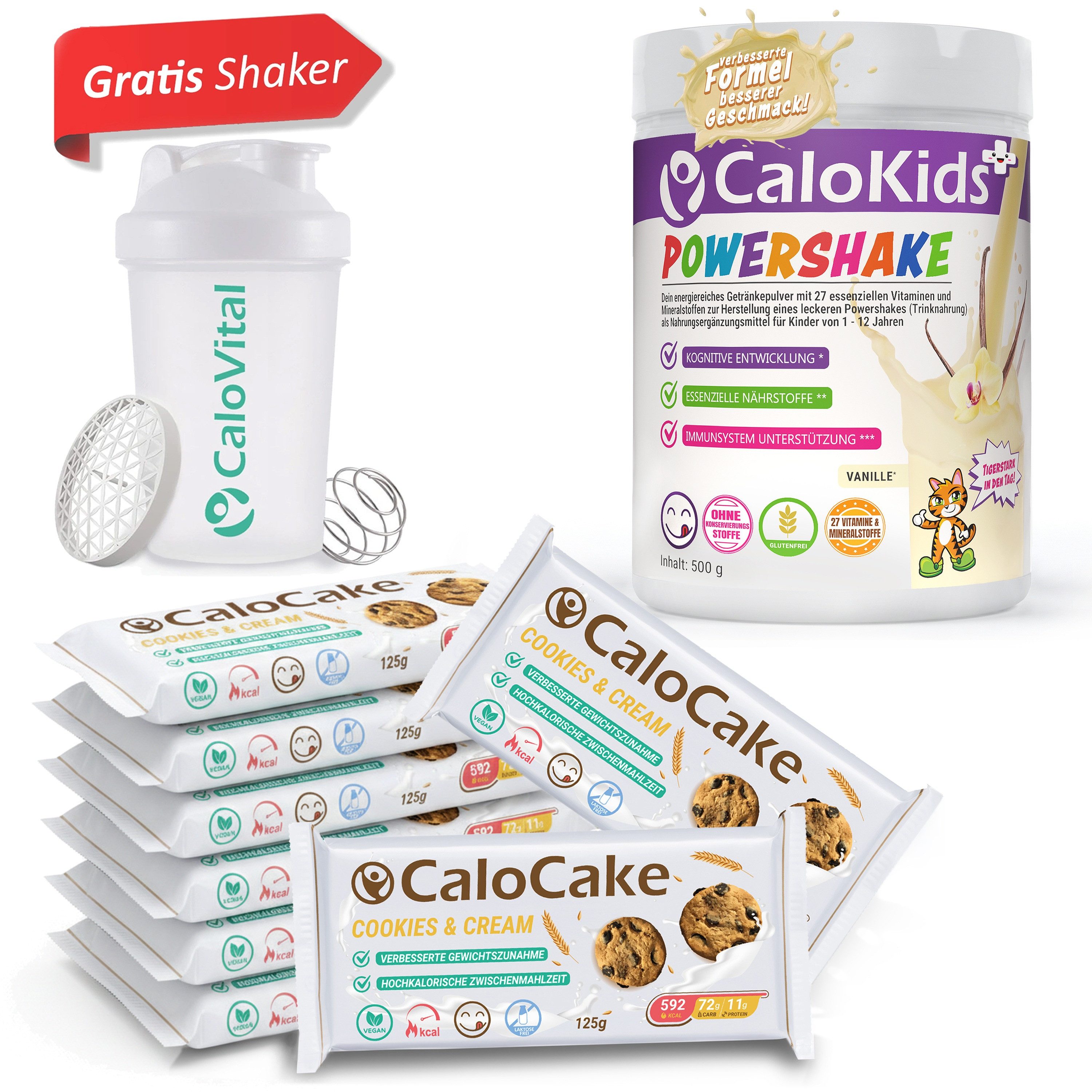 CaloVital CaloKids+ – Premium Kinder-Trinknahrung für Wachstum und Entwicklung Pulver