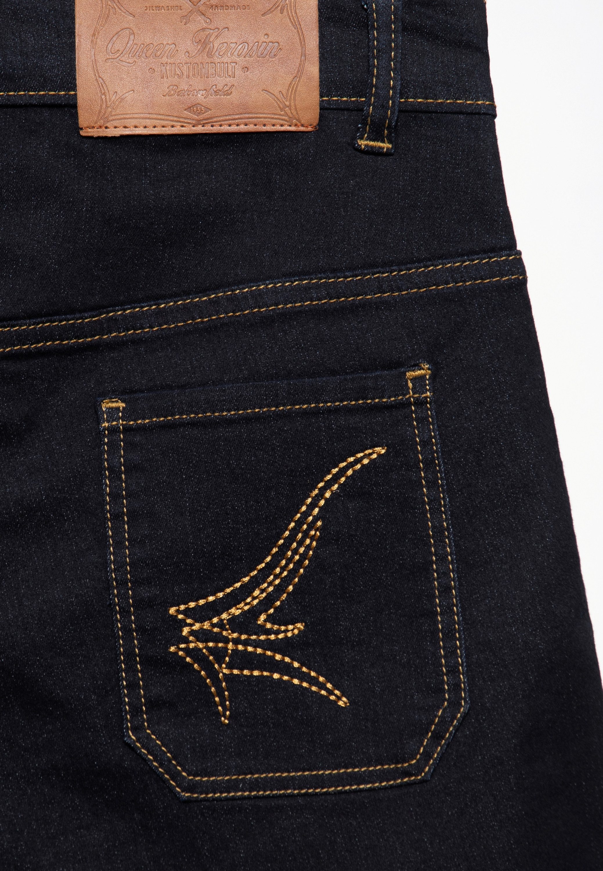 QueenKerosin Jeansshorts High Waist