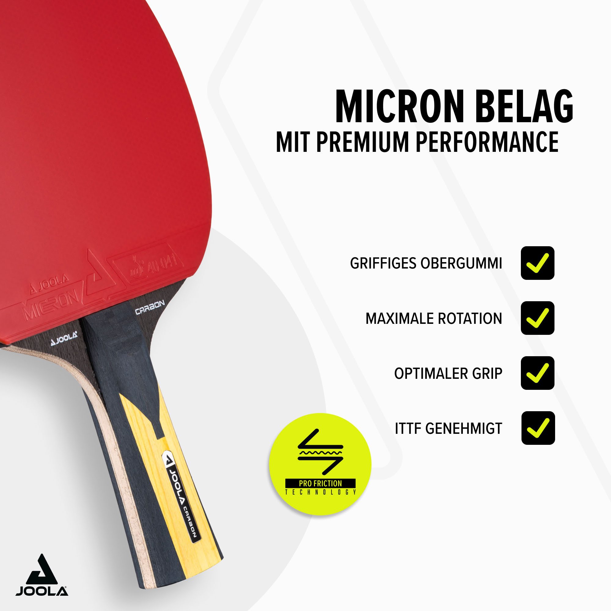 Joola Tischtennisschläger Carbon Pro (Packung)